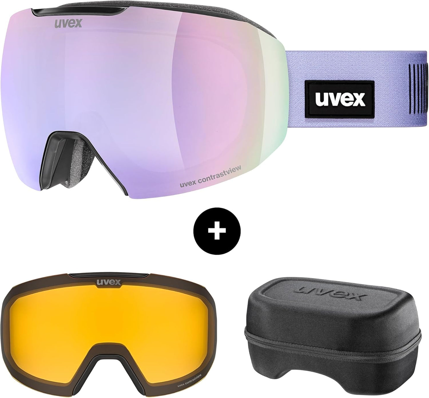 Uvex Epic Ski Goggles: Frameless, UV400 Protection
