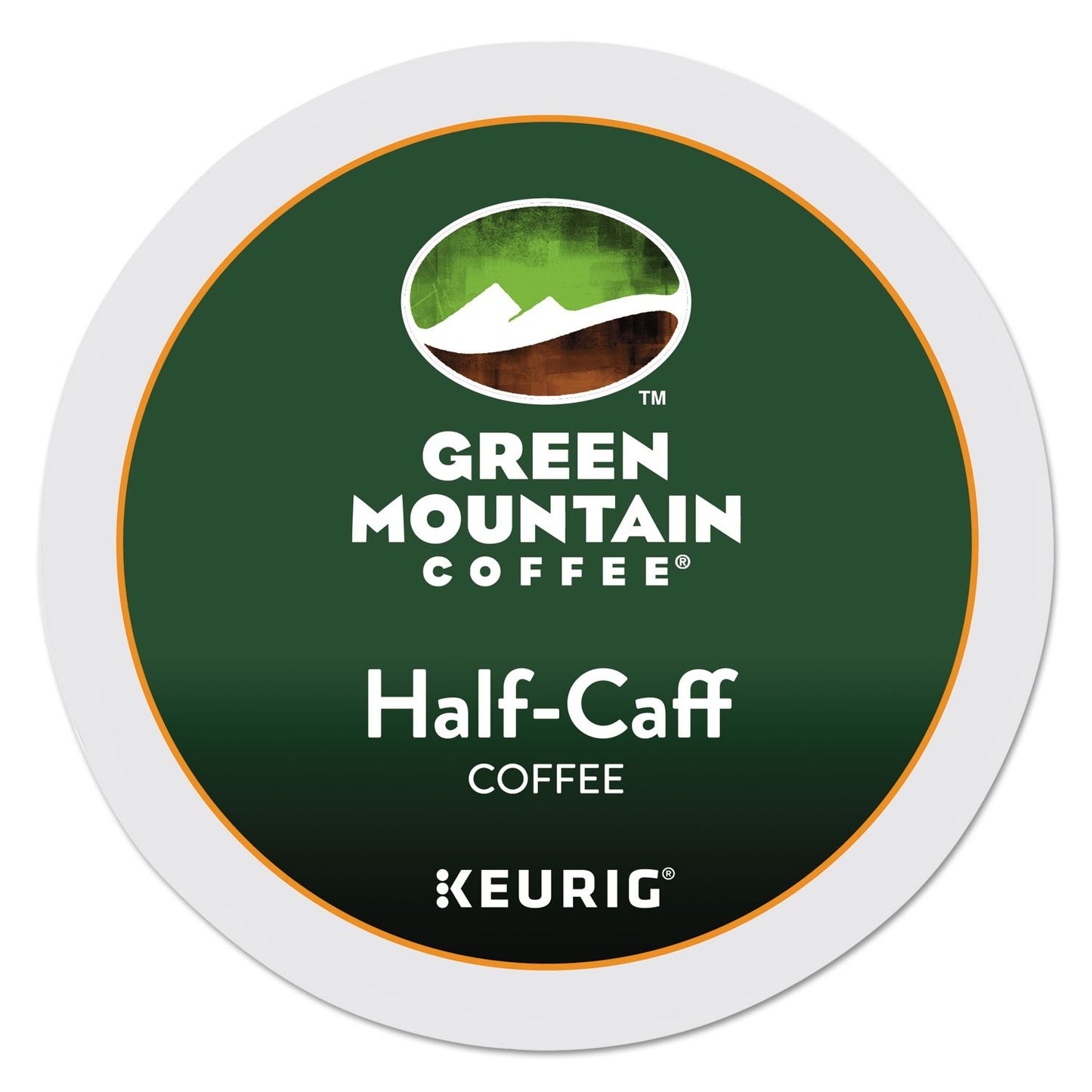 24ct Green Mountain Half Caff K-Cup Pods - Medium Roast