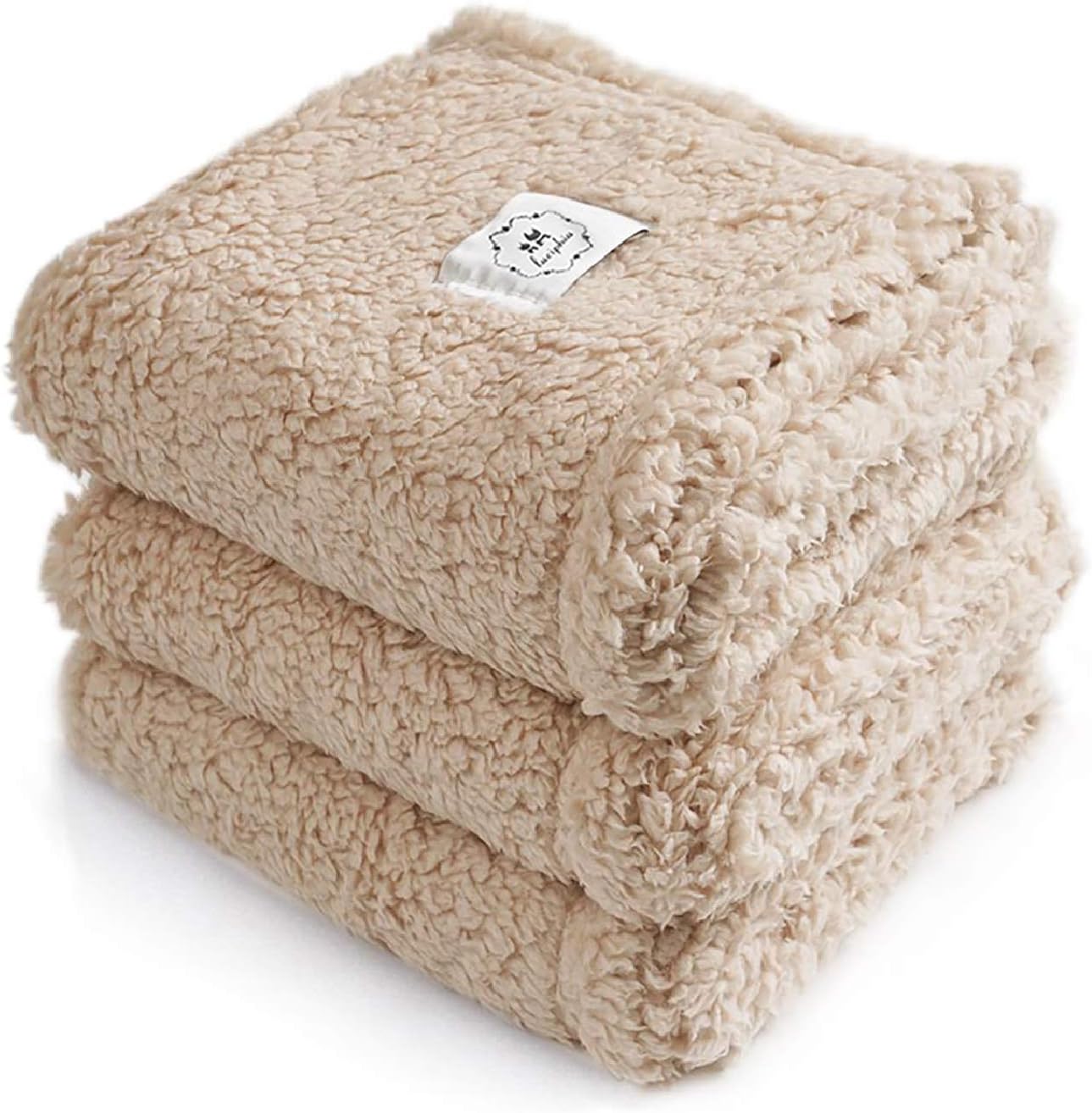 Calming Blankets for Pets - Fluffy Sherpa Fleece Throw