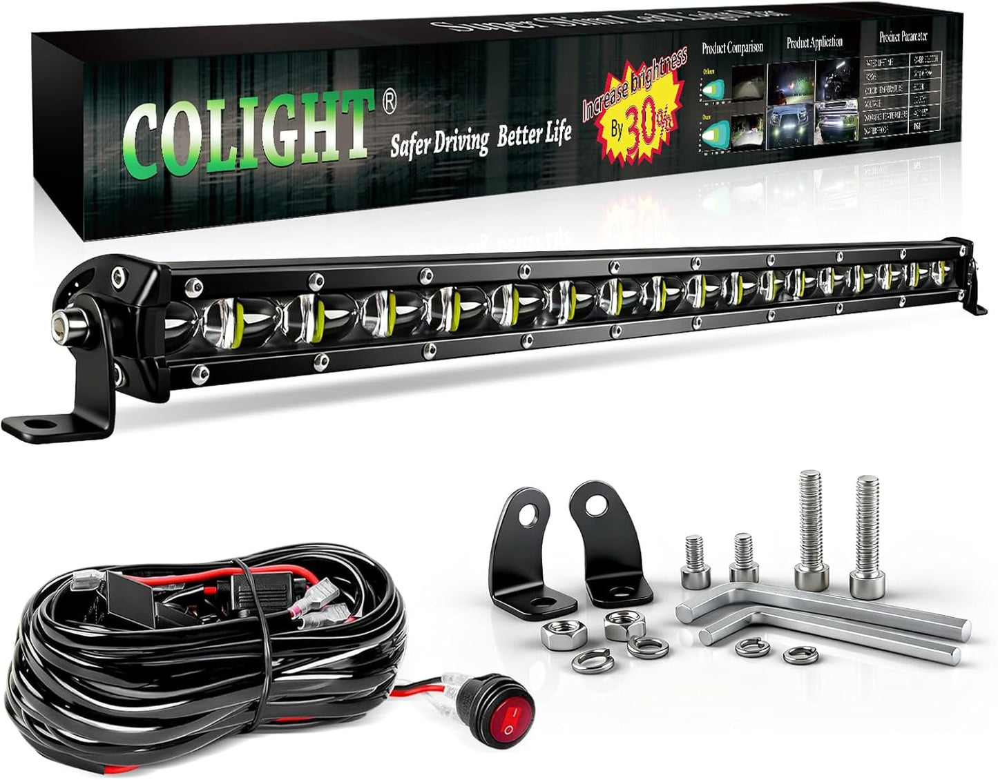 CO LIGHT 20 inch Slim LED Light Bar for Off Road Use