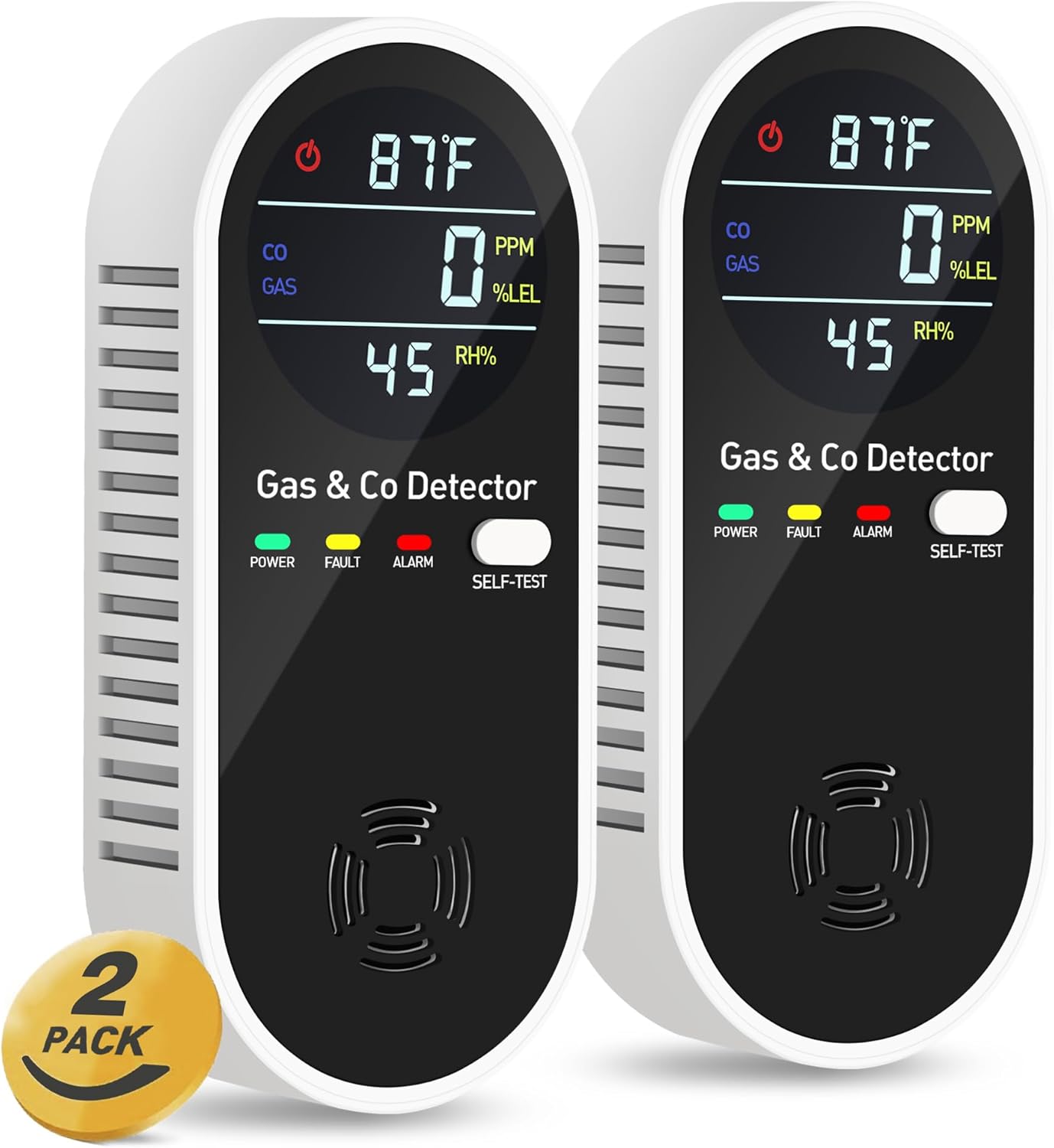 4-in-1 Portable Carbon Monoxide Detectors for Home Safety
