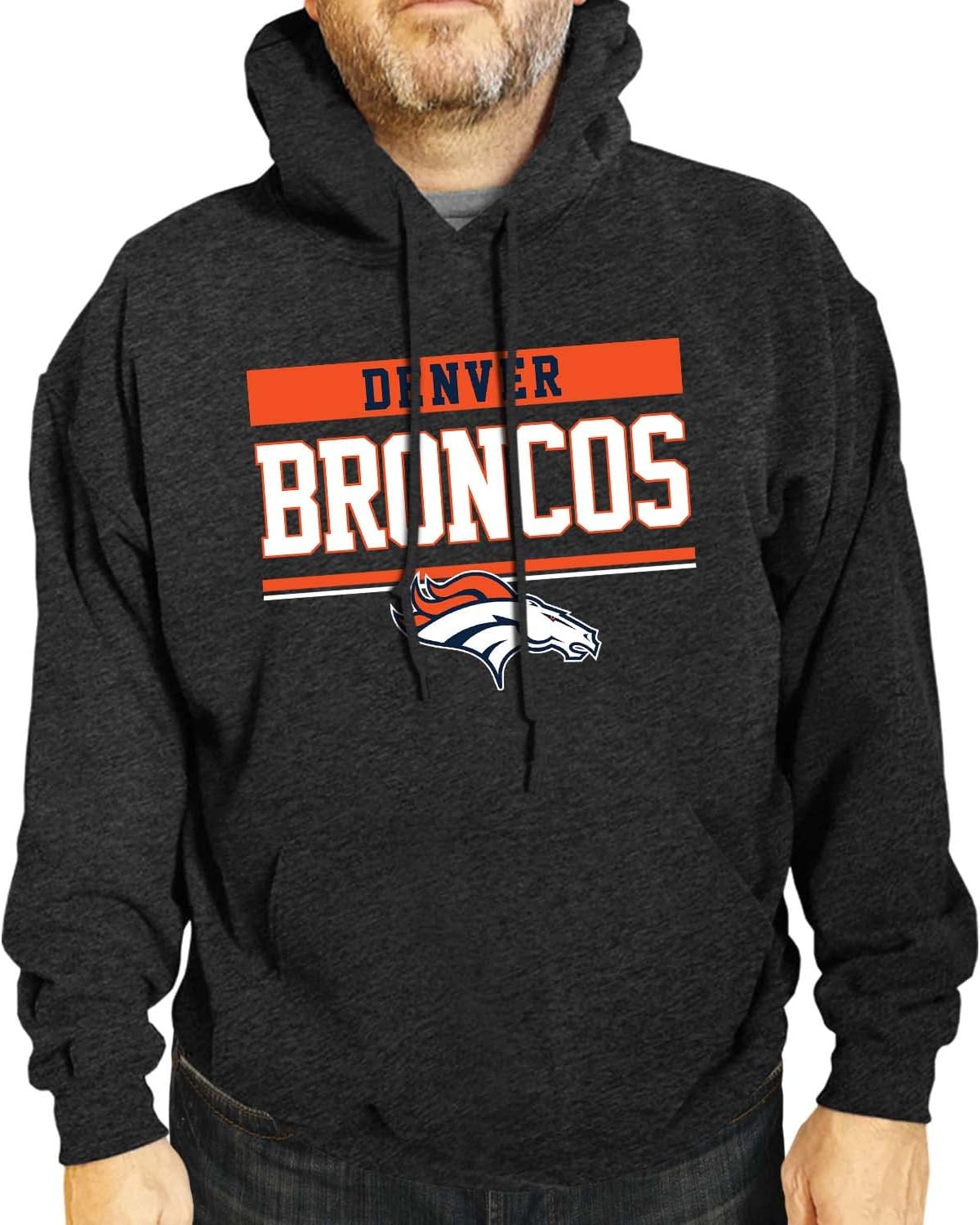 NFL Adult Gameday Charcoal Hooded Sweatshirt for Fans