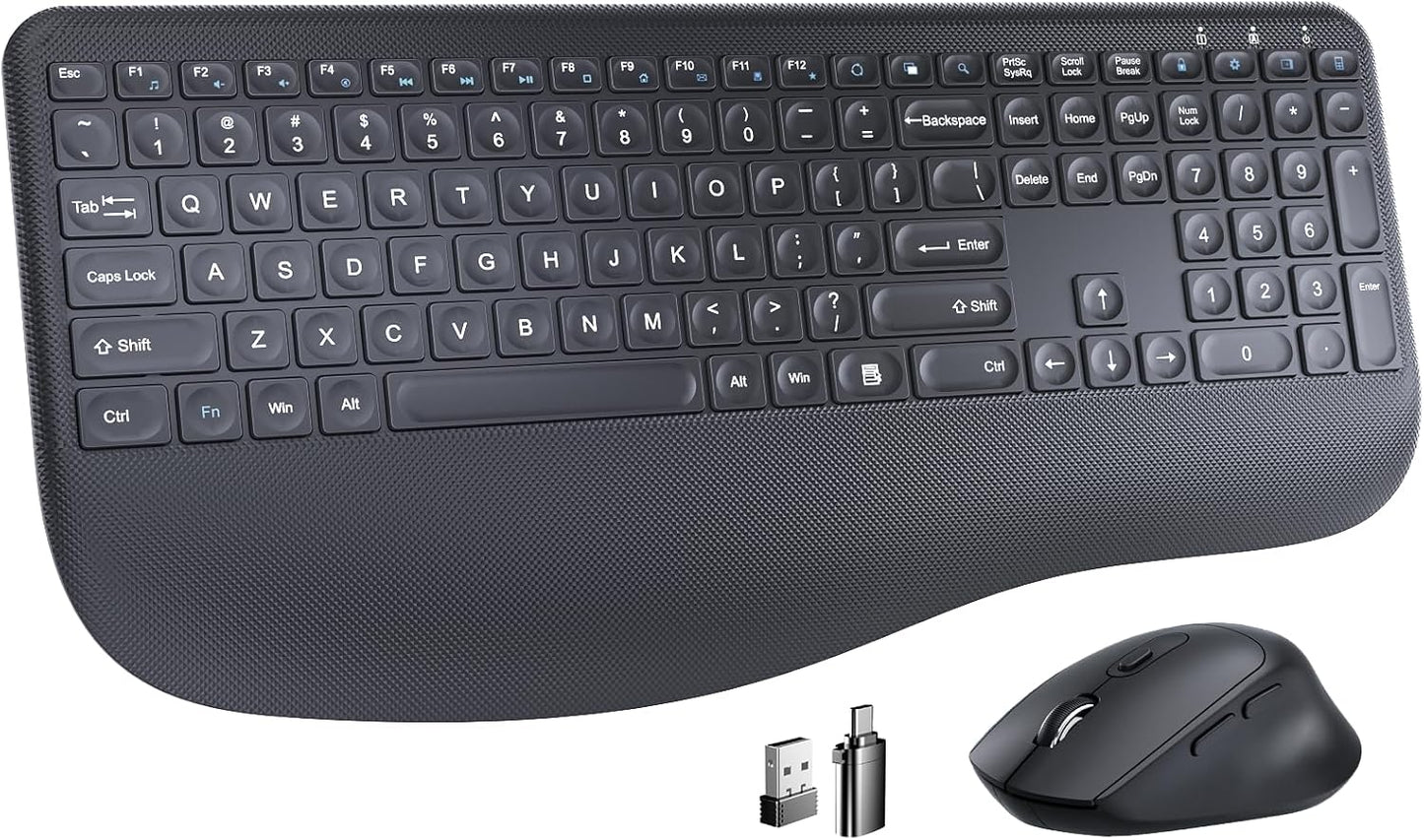EDJO Wireless Combo: Lag-Free, Silent, Ergo