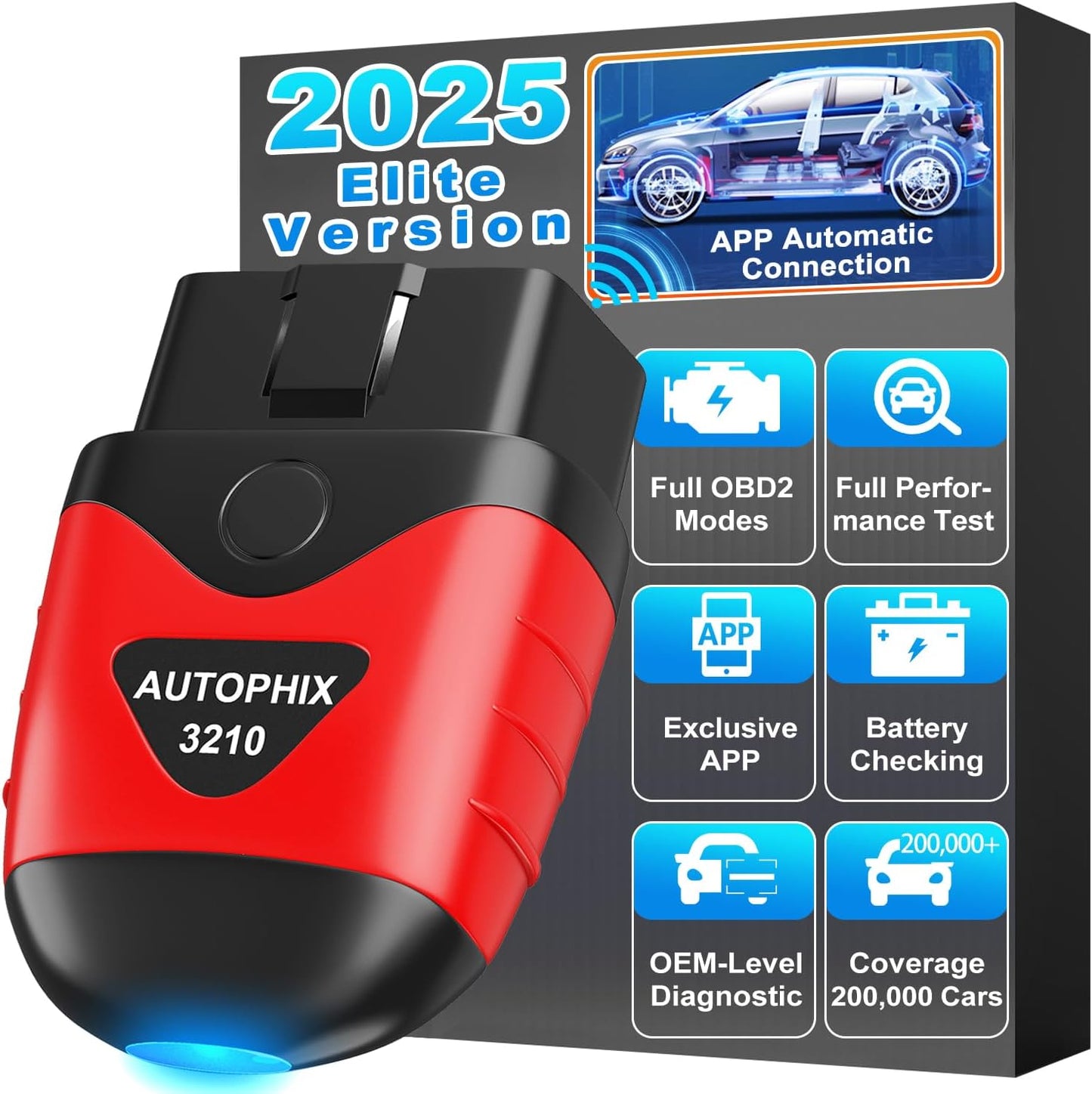 AUTOPHIX 3210 Bluetooth OBD2 Scanner for Easy Car Diagnostics