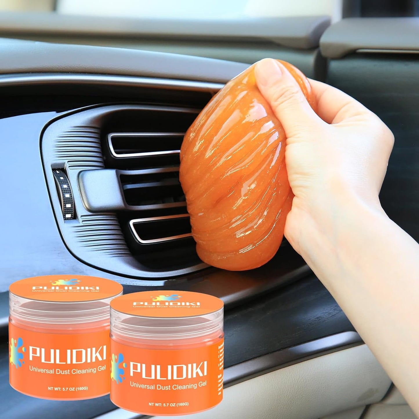 PULIDIKI Car Cleaning Gel 2Pack - Ultimate Dust Cleaner