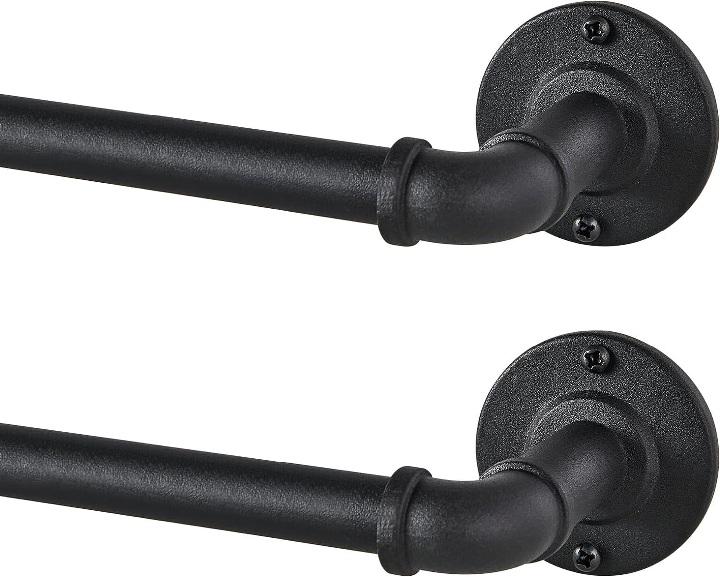 Blackout Wrap Around Curtain Rods, 2 Pack, Indoor/Outdoor, JoyUltra