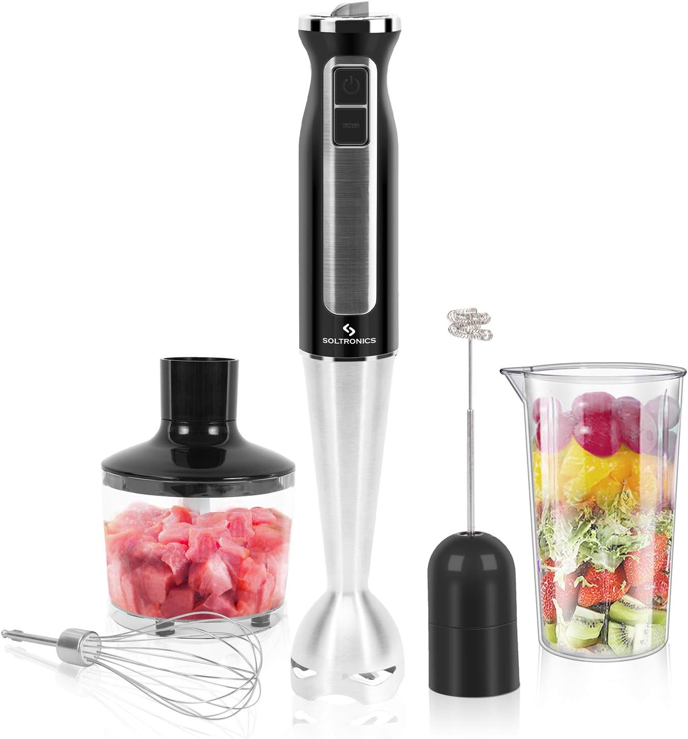 Ultimate Versatility: SOLTRONICS 5-in-1 500W Hand Blender