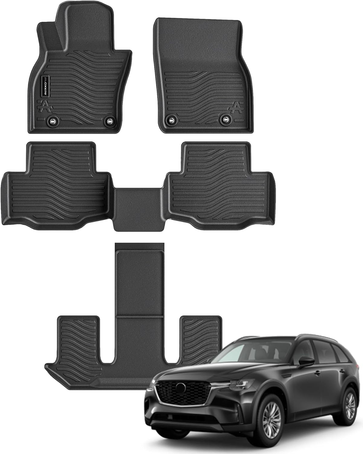 All Weather Floor Mats for Mazda CX-90 2024 2025 - Perfect Fit