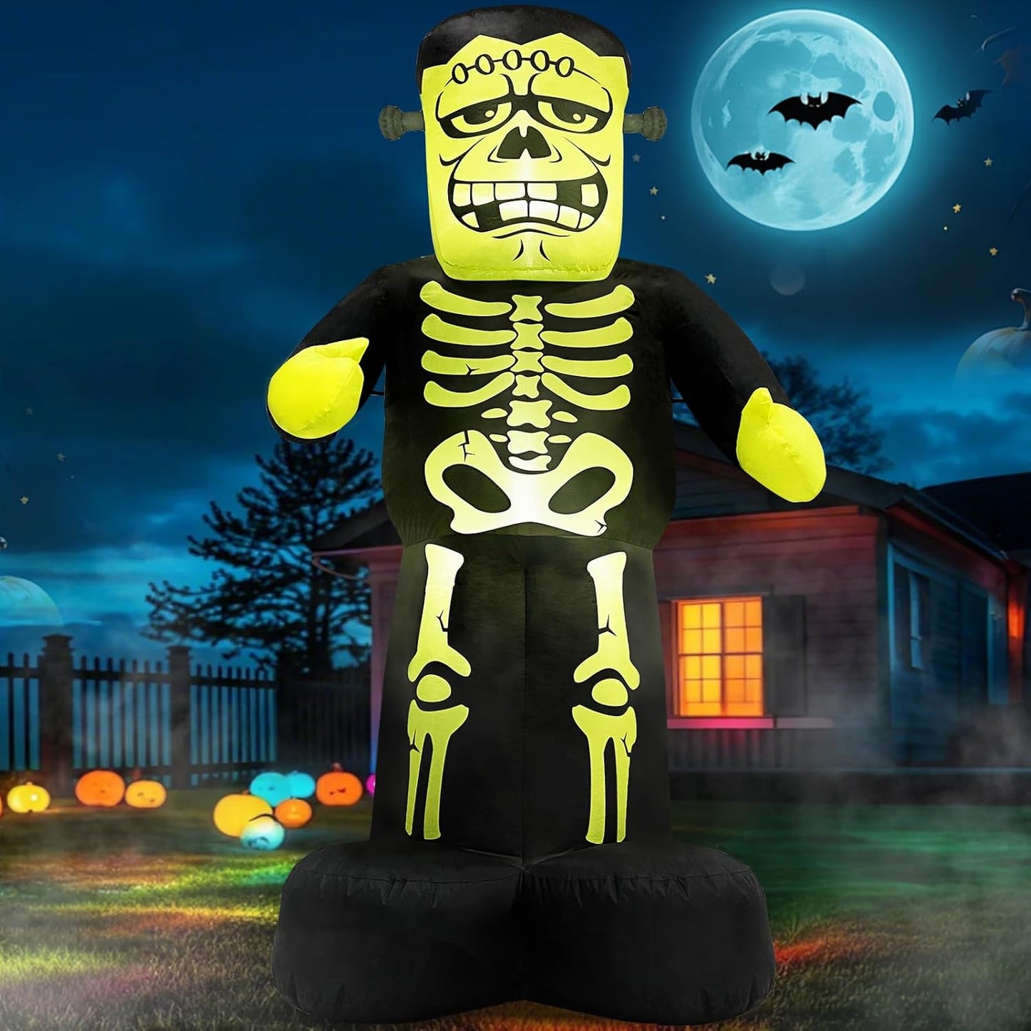 7FT Tall Halloween Blow Up Yard Decorations for Spooky Fun