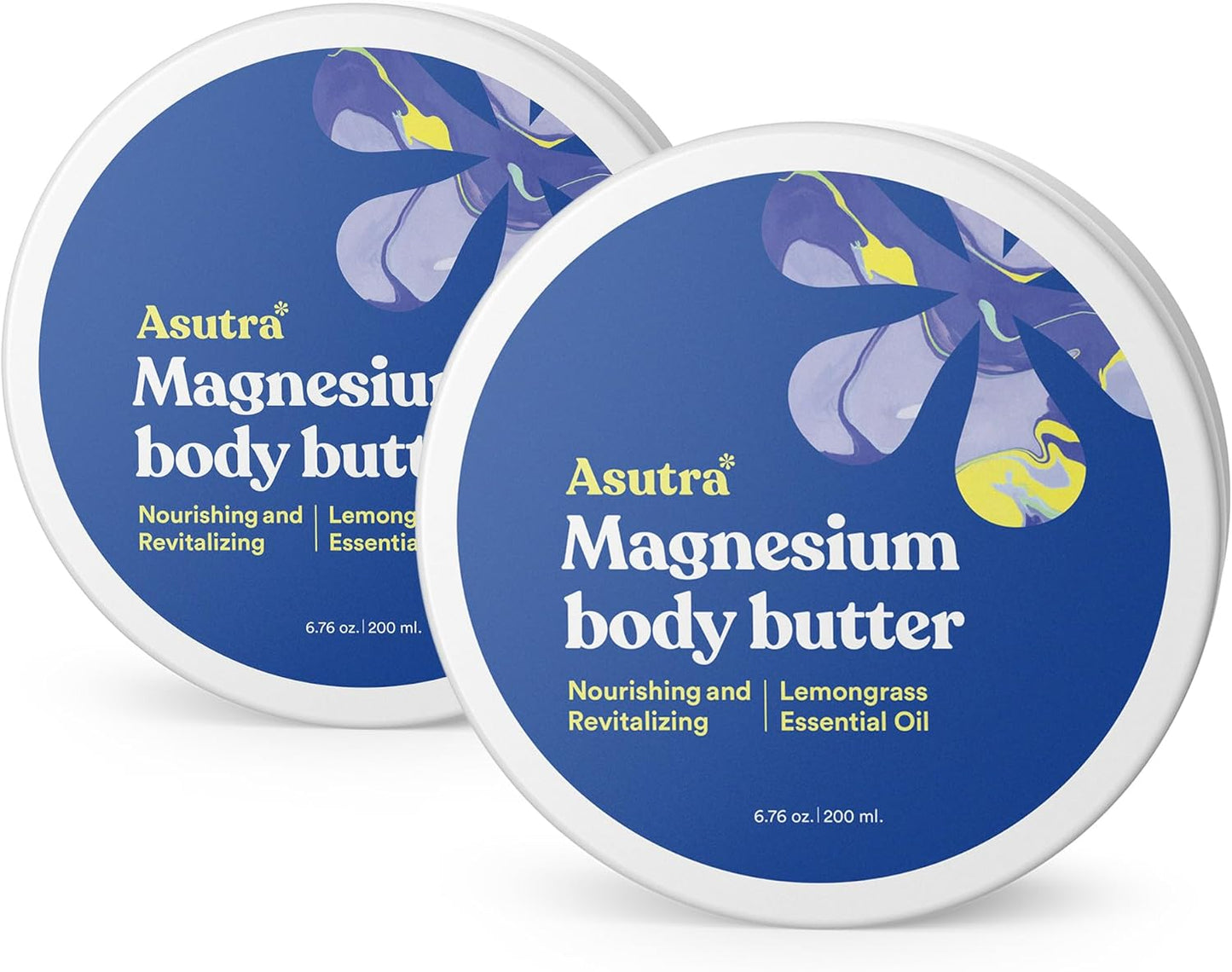 ASUTRA Magnesium Body Butter Lotion for Soothing Skin Care