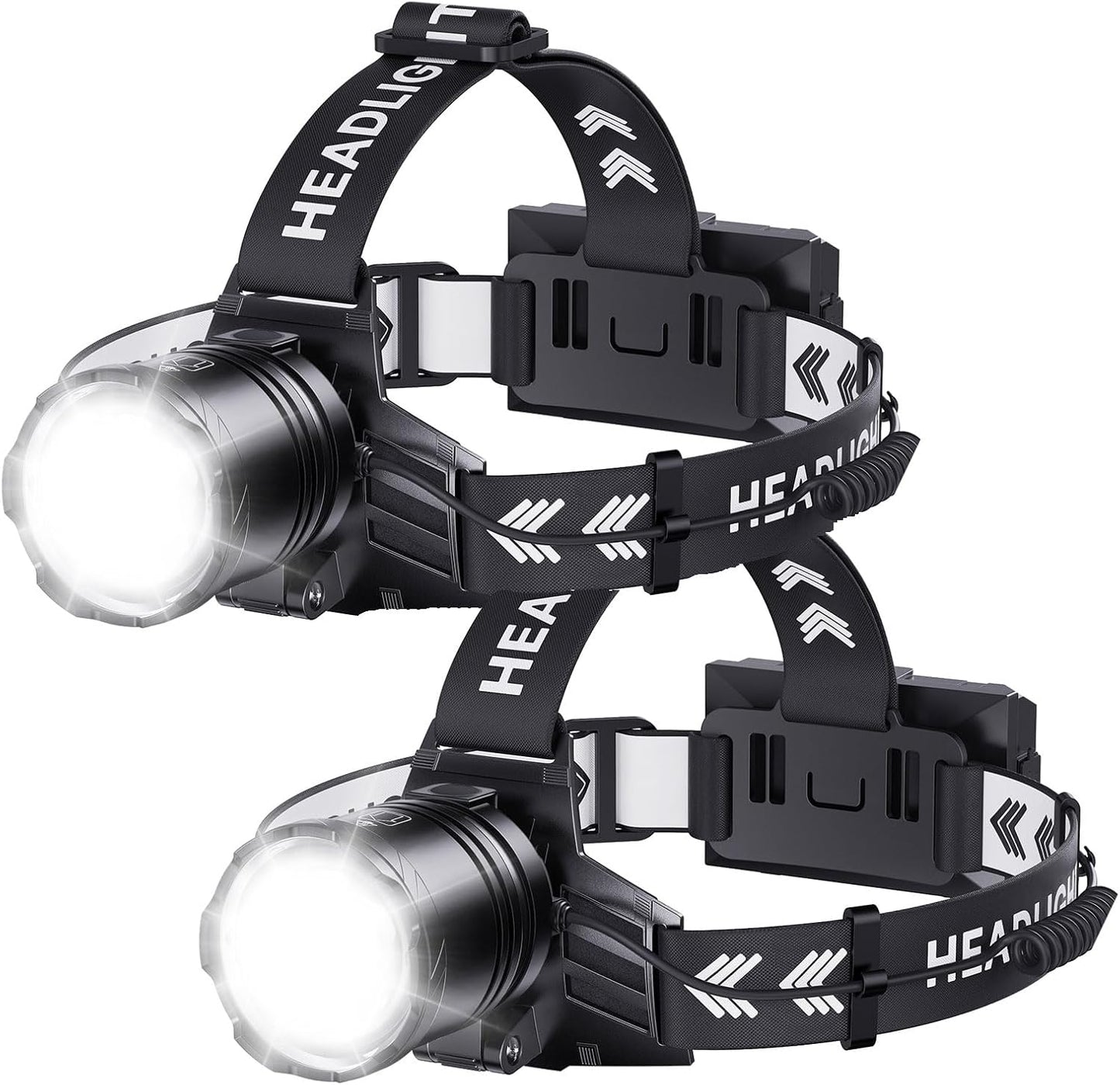 Super Bright Headlamp 2-Pack by SWZA for Outdoor Adventures