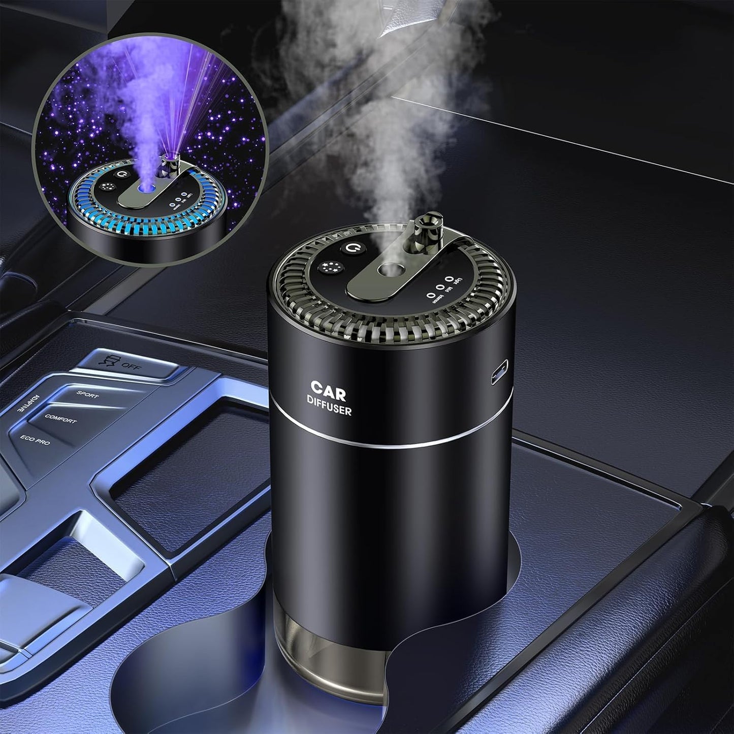 RoyAroma Smart Car Air Freshener with Star Projector