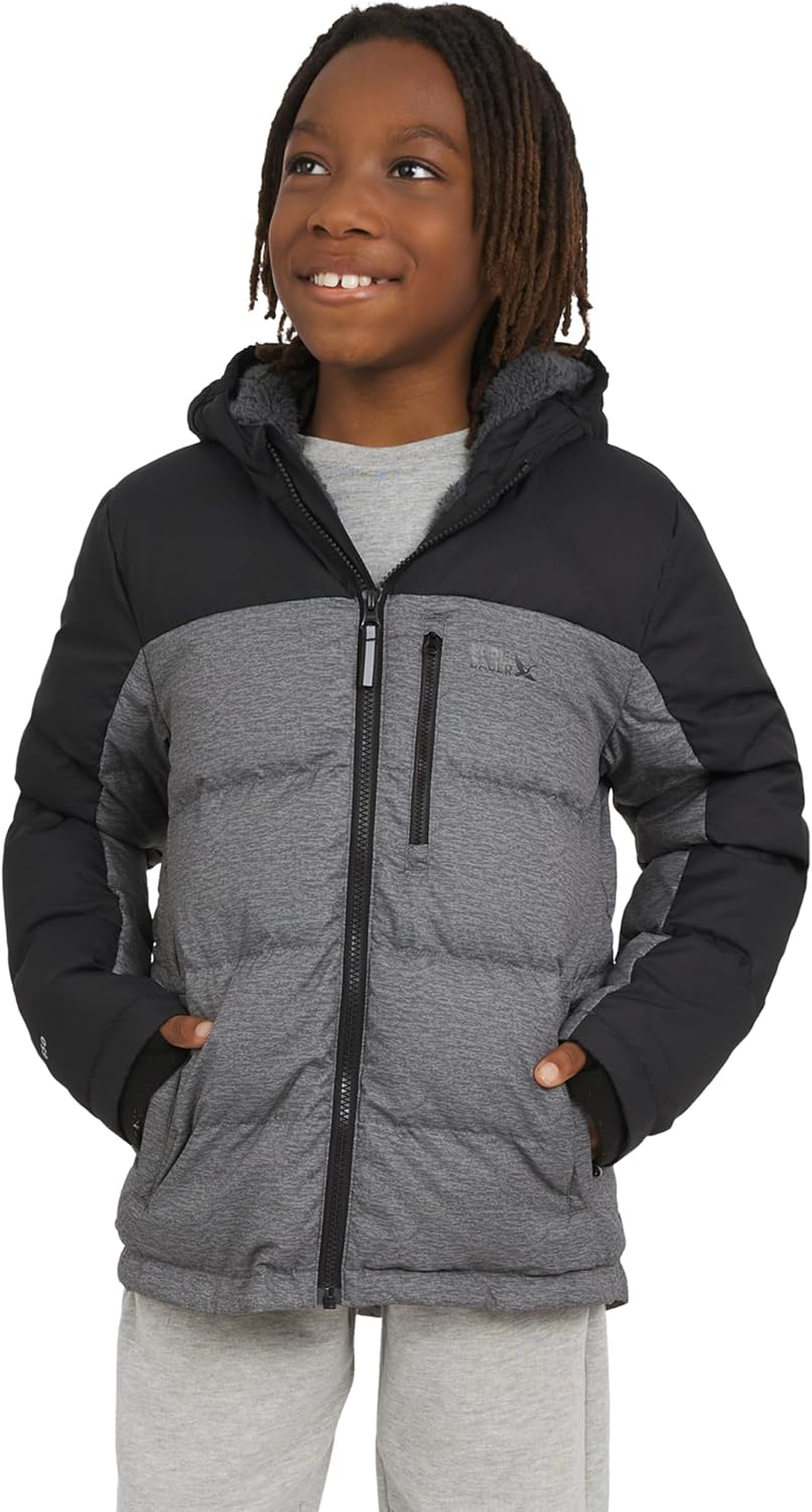 Eddie Bauer Girls' Classic Heavyweight Faux Fur Lined Jacket