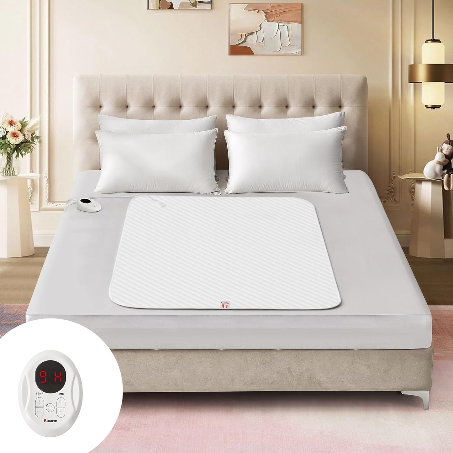 Bwarm Waterproof Heated Mattress Pad for Cozy Sleep Comfort