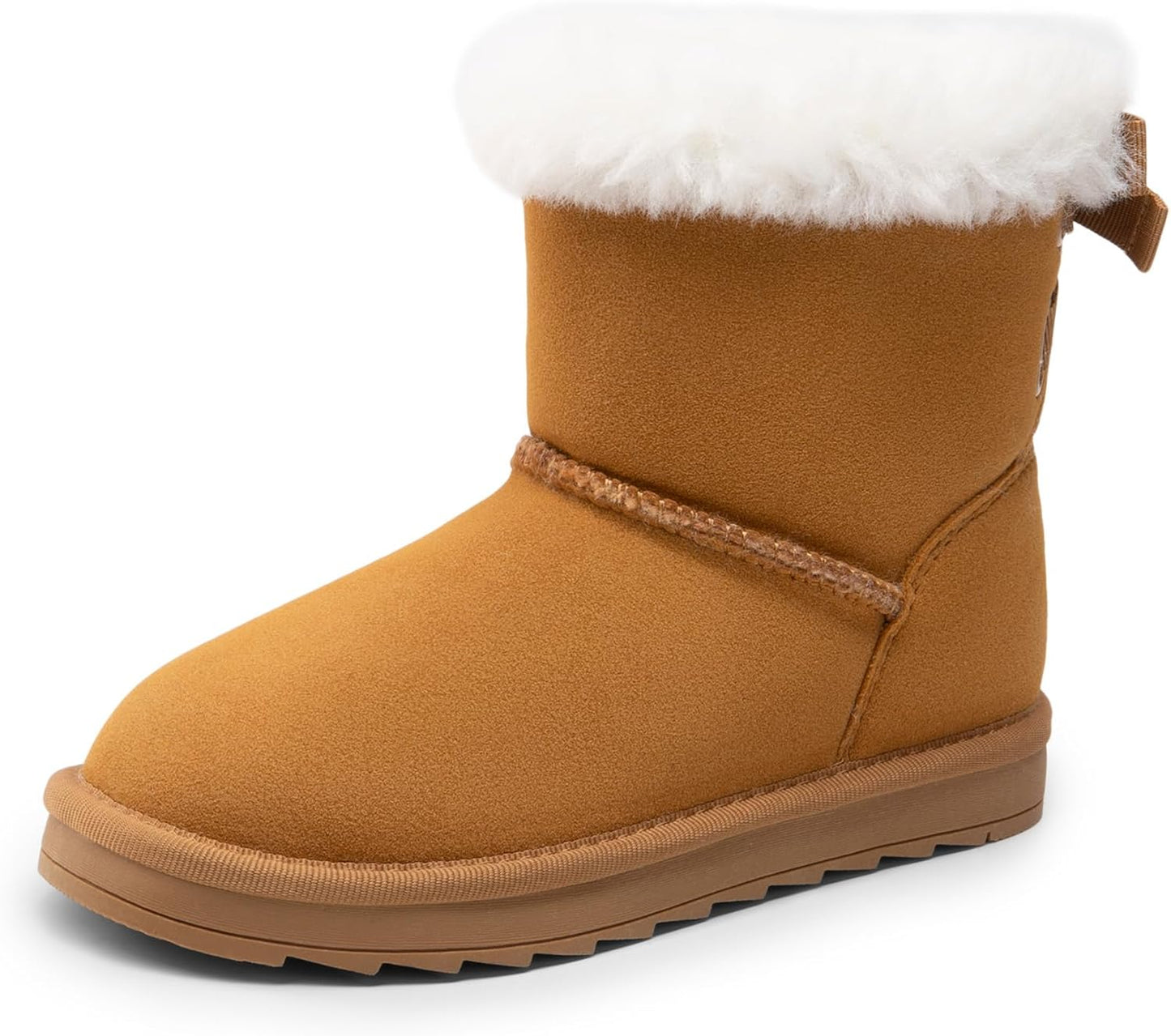 DREAM PAIRS Girls Boots for Winter with Faux Fur and Bows