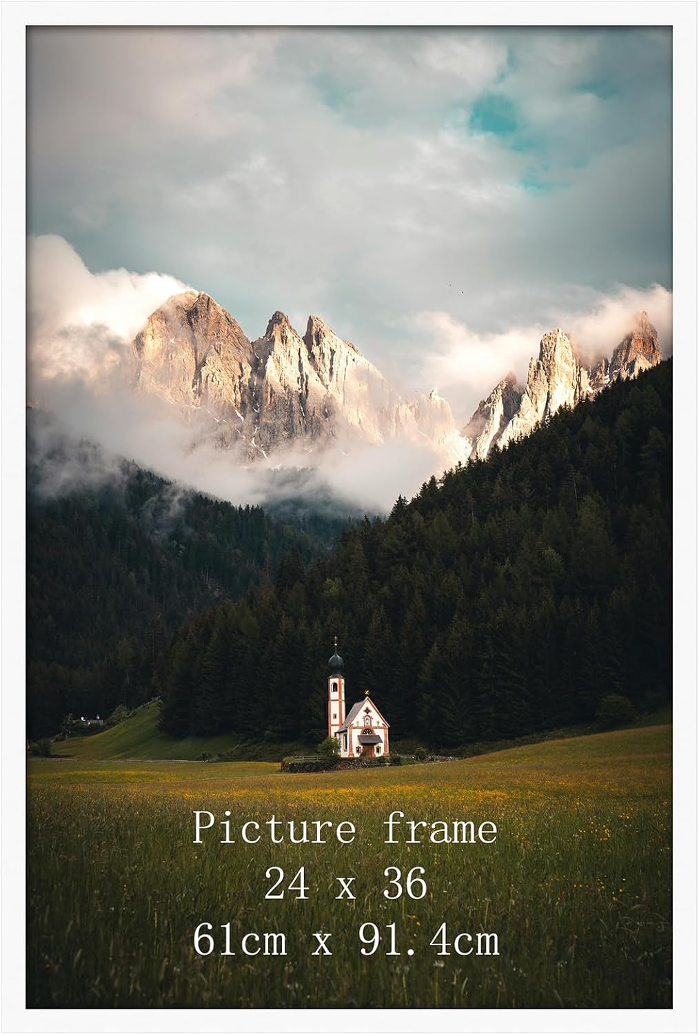 Elegant 24x36 Poster Frame for Wall Display by Giftgarden