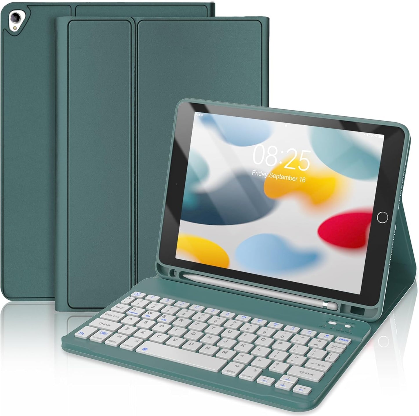 D DINGRICH Keyboard Case for iPad 9th/8th/7th Gen 10.2 in