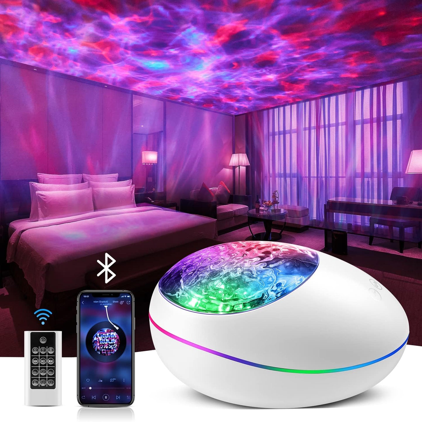 Galaxy Light Projector: 16 Color Starry Sky Bliss