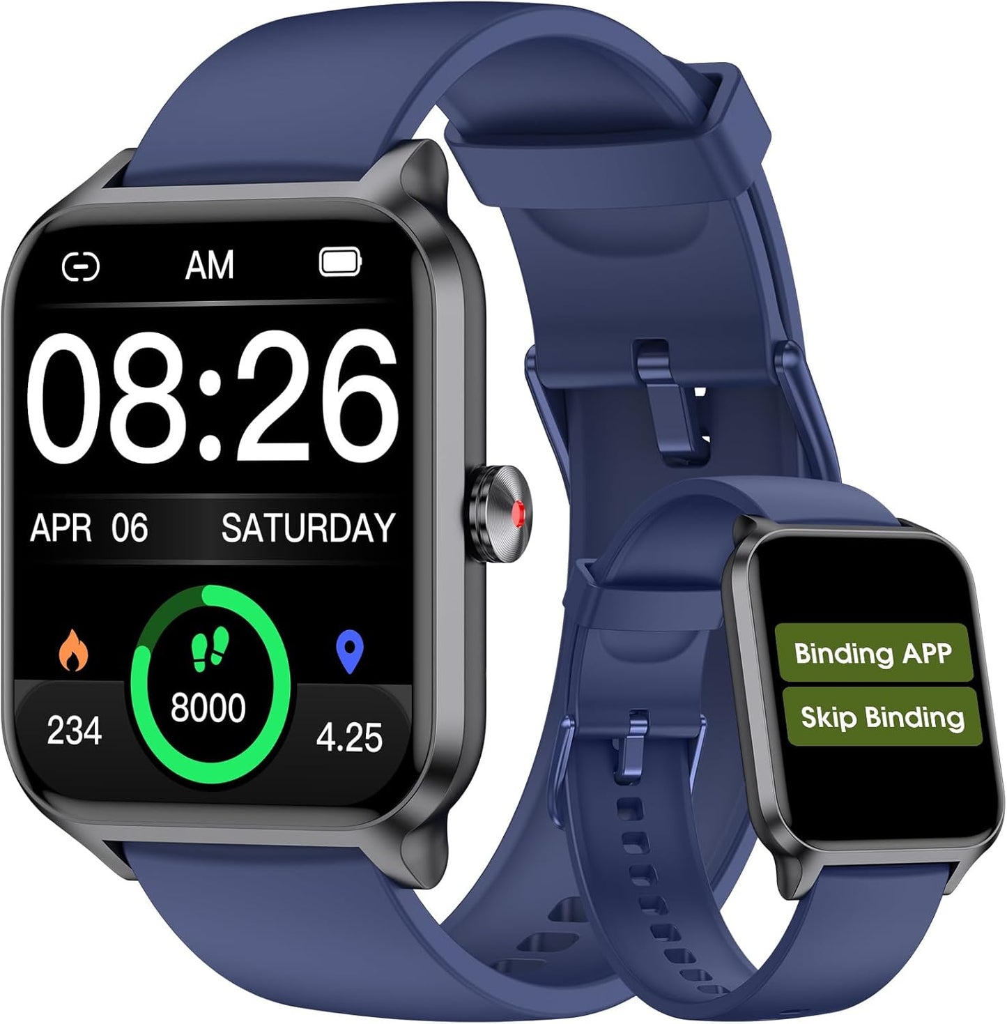 Smart Watch with Heart Rate Monitor and Fitness Tracker Features