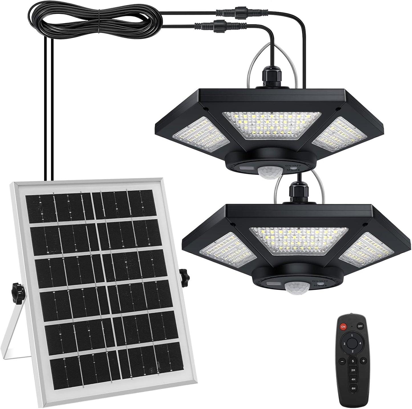 Aqonsie Solar Shed Light with 180LEDs for Indoor and Outdoor Use
