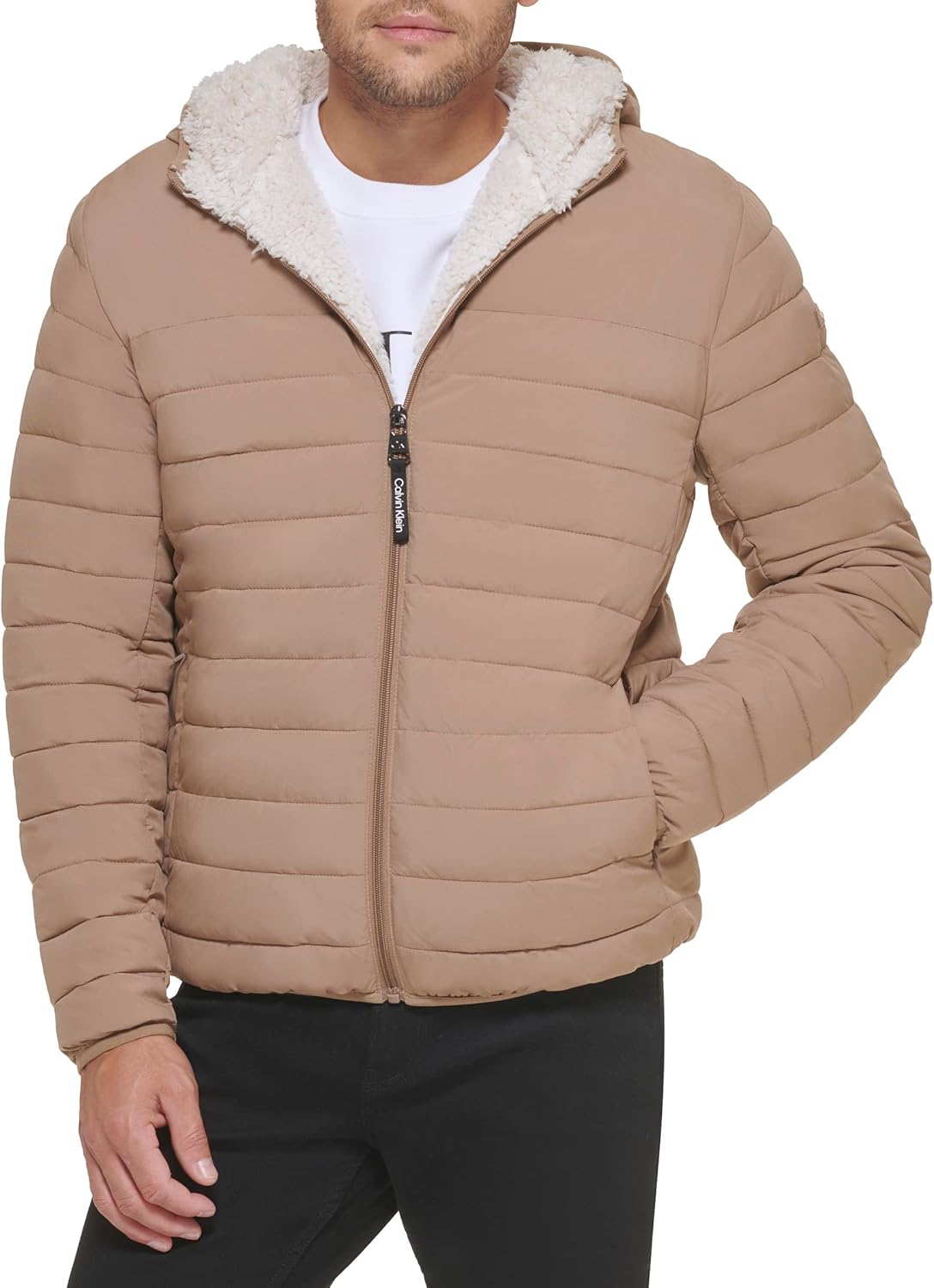 Calvin Klein Men's Lightweight Packable Down Jacket for Comfort