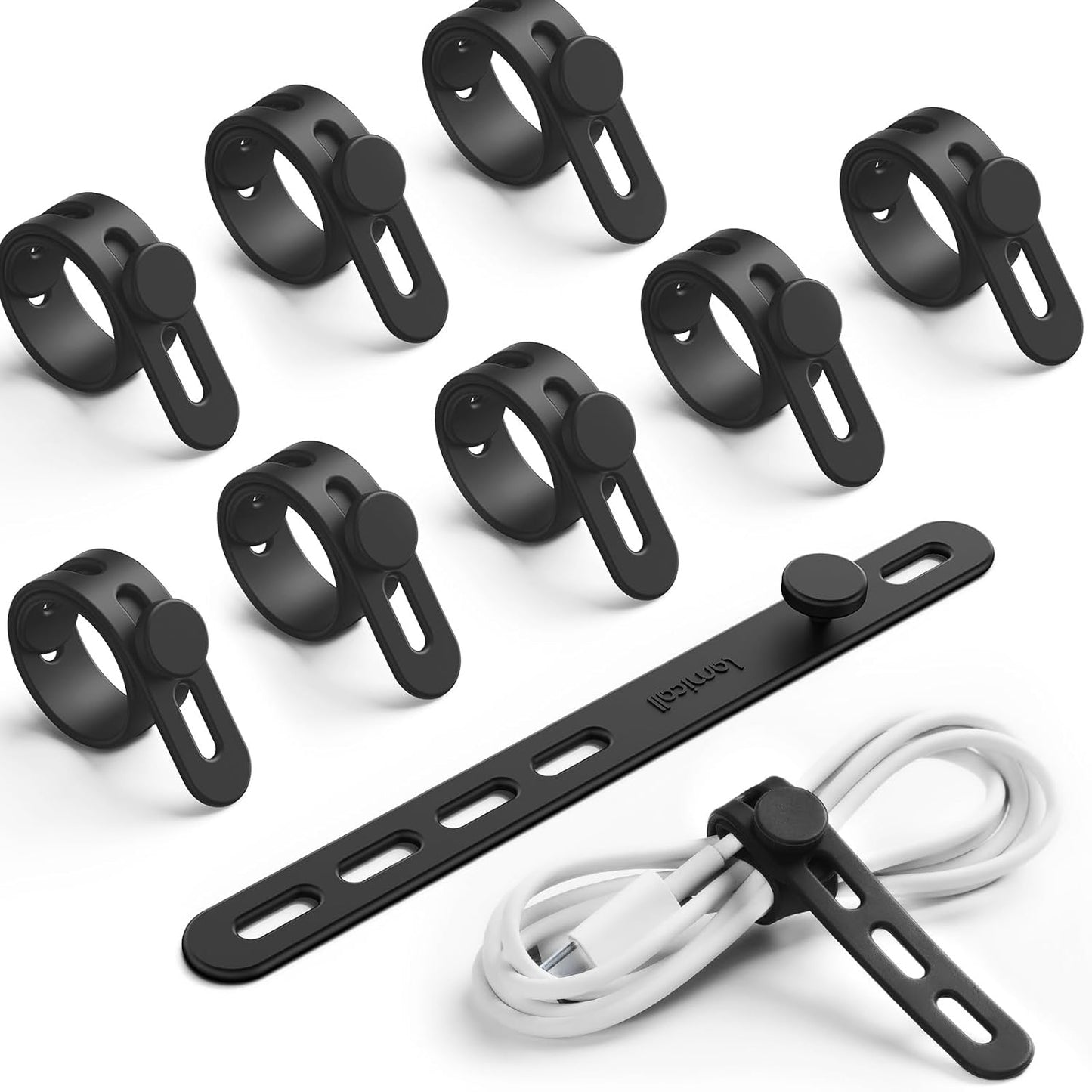 Lamicall Lockable Cable Ties - Organize Wires Easily