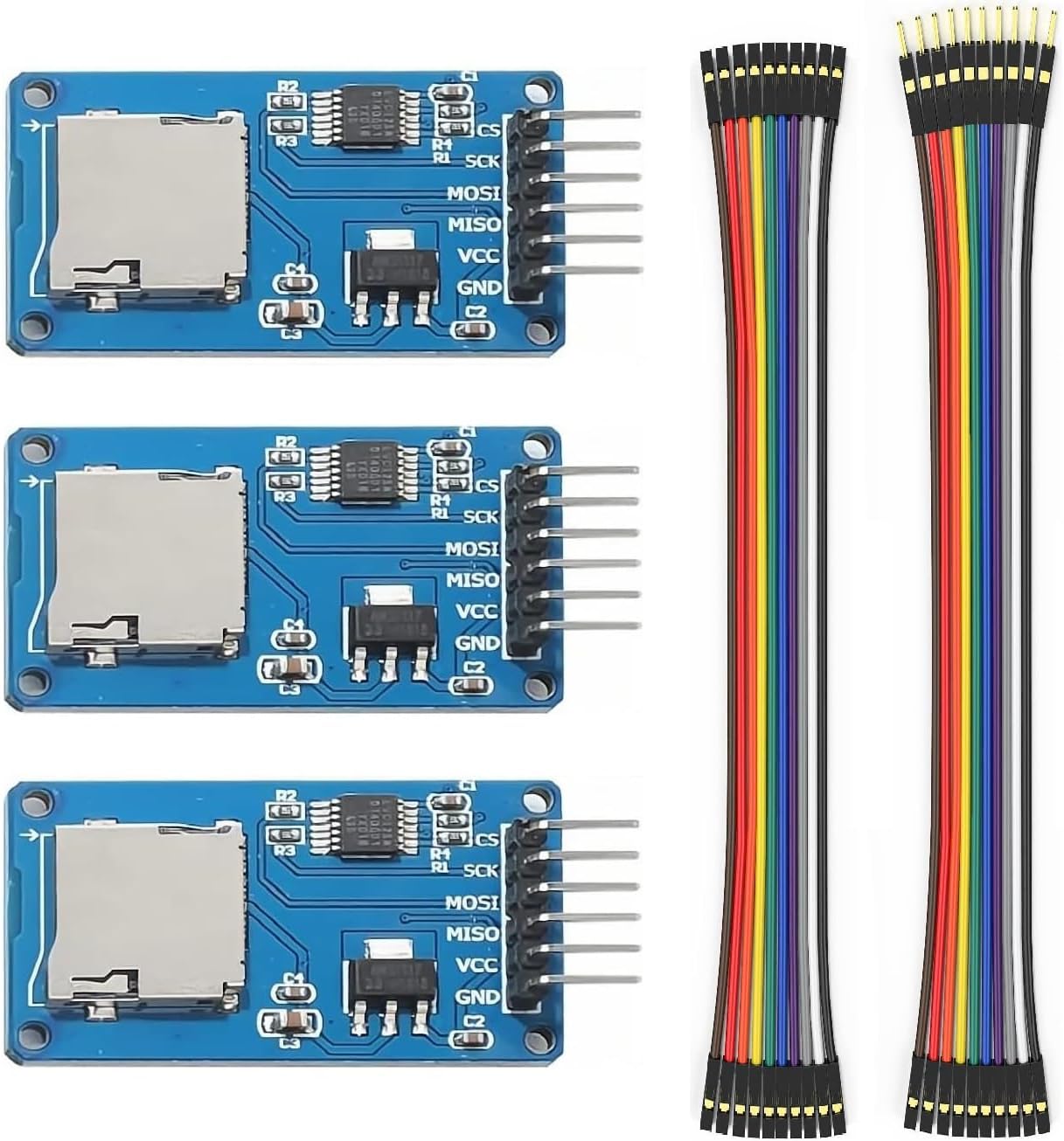 WWZMDiB 3Pcs Micro SD Card Reader Module