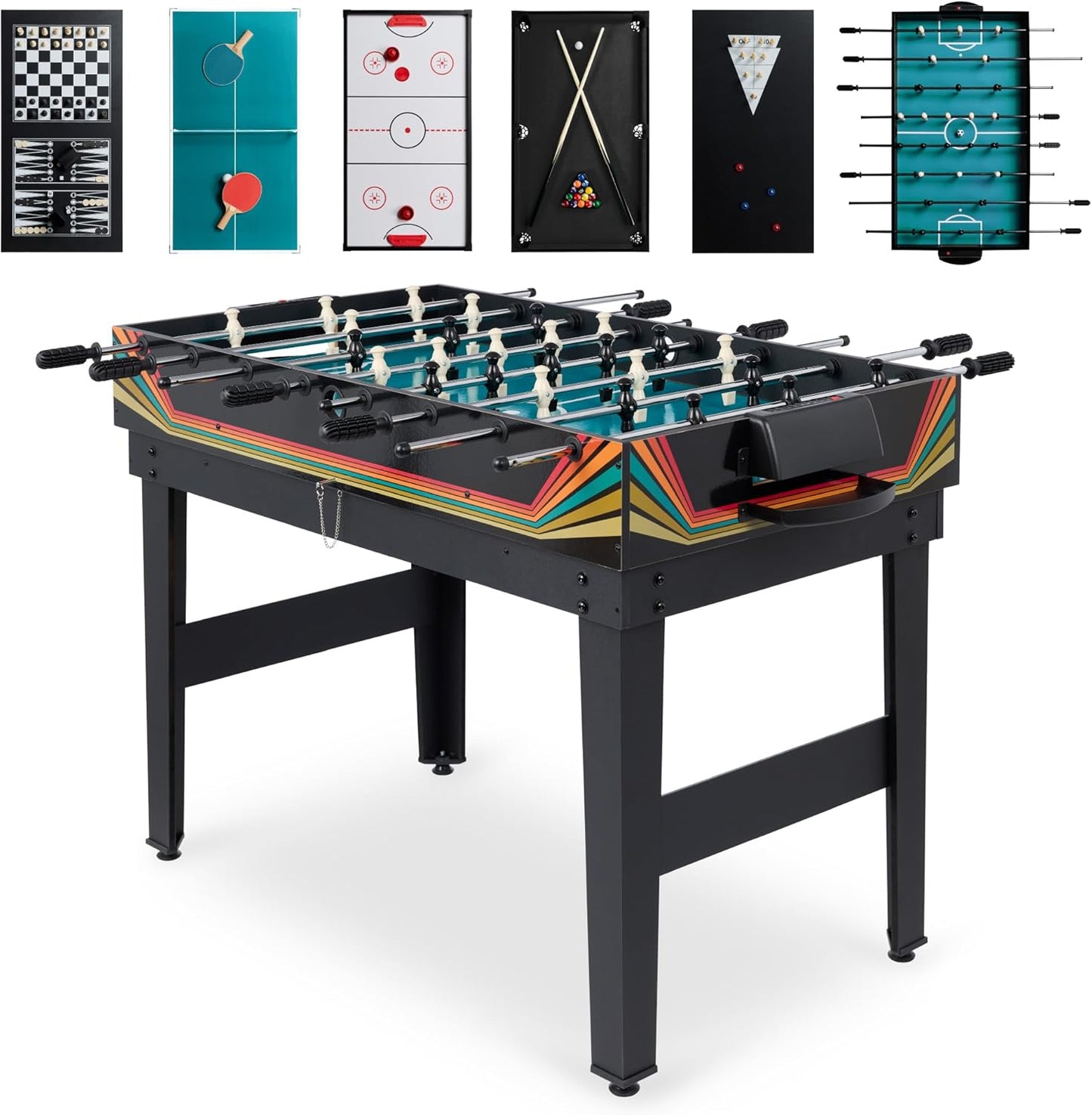 10-in-1 Combo Game Table Set for Home and Game Room Fun