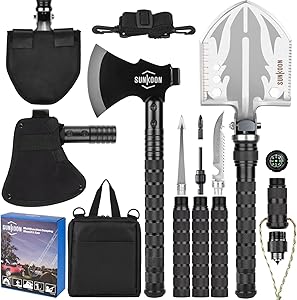 Sunkoon Survival Shovel and Axe: Ultimate Camping Tool