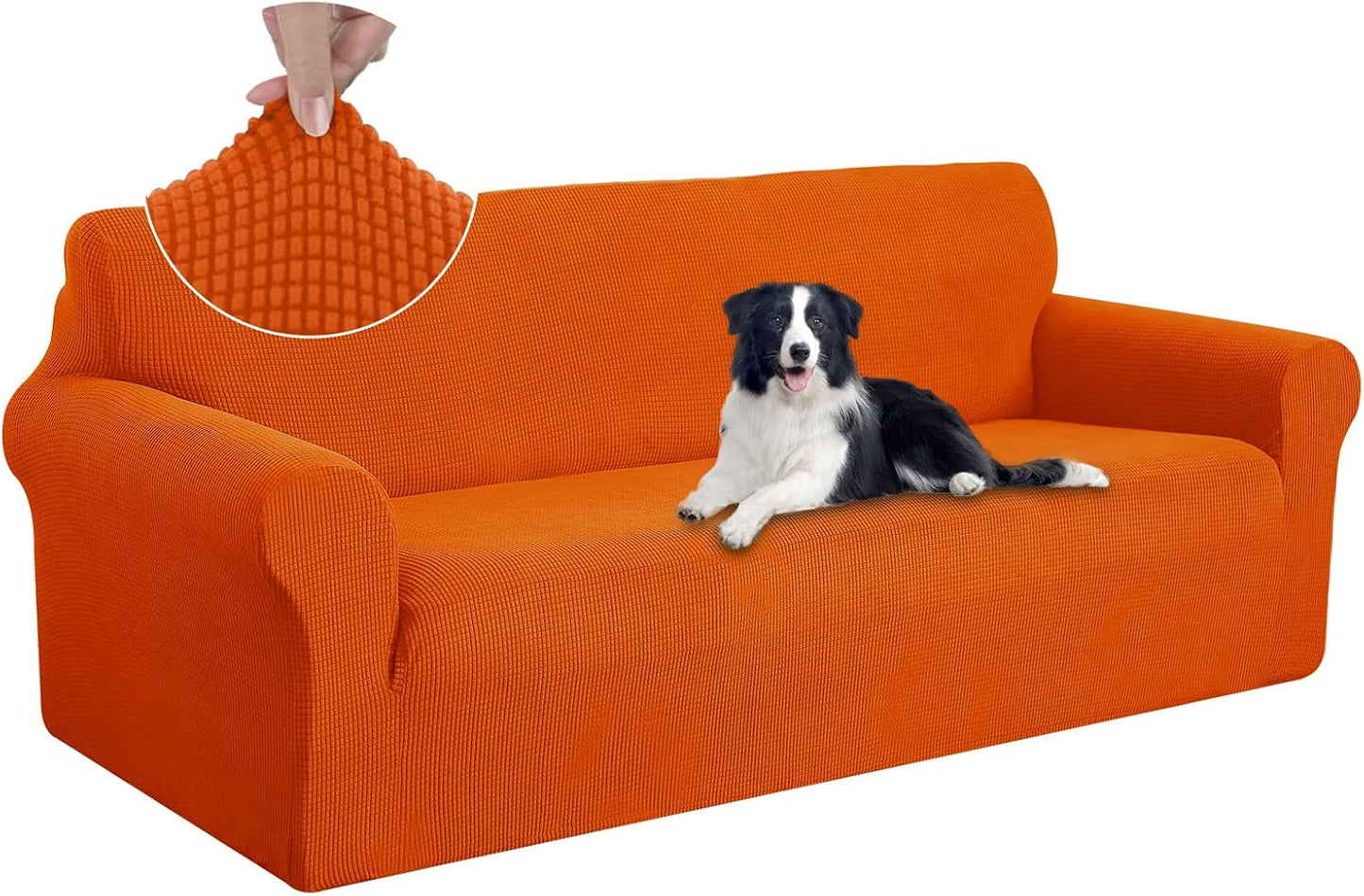 U-NICE HOME Stretch Couch Cover for Oversized Sofa Protection