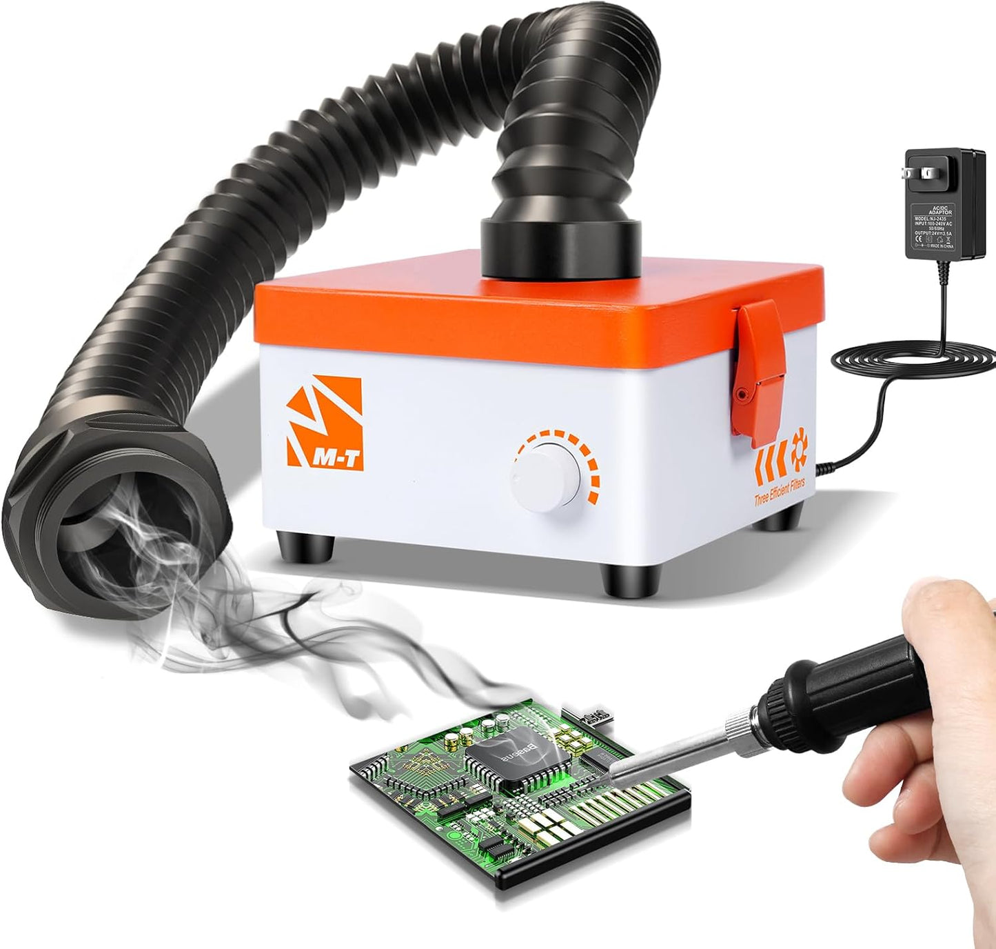 M-T Solder Fume Extractor with HEPA Filter for Clean Air