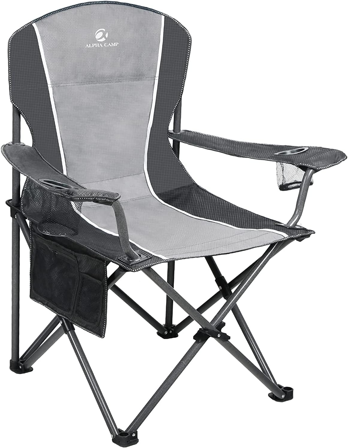 Alpha Camp Heavy Duty Folding Chair - 350 LBS Support