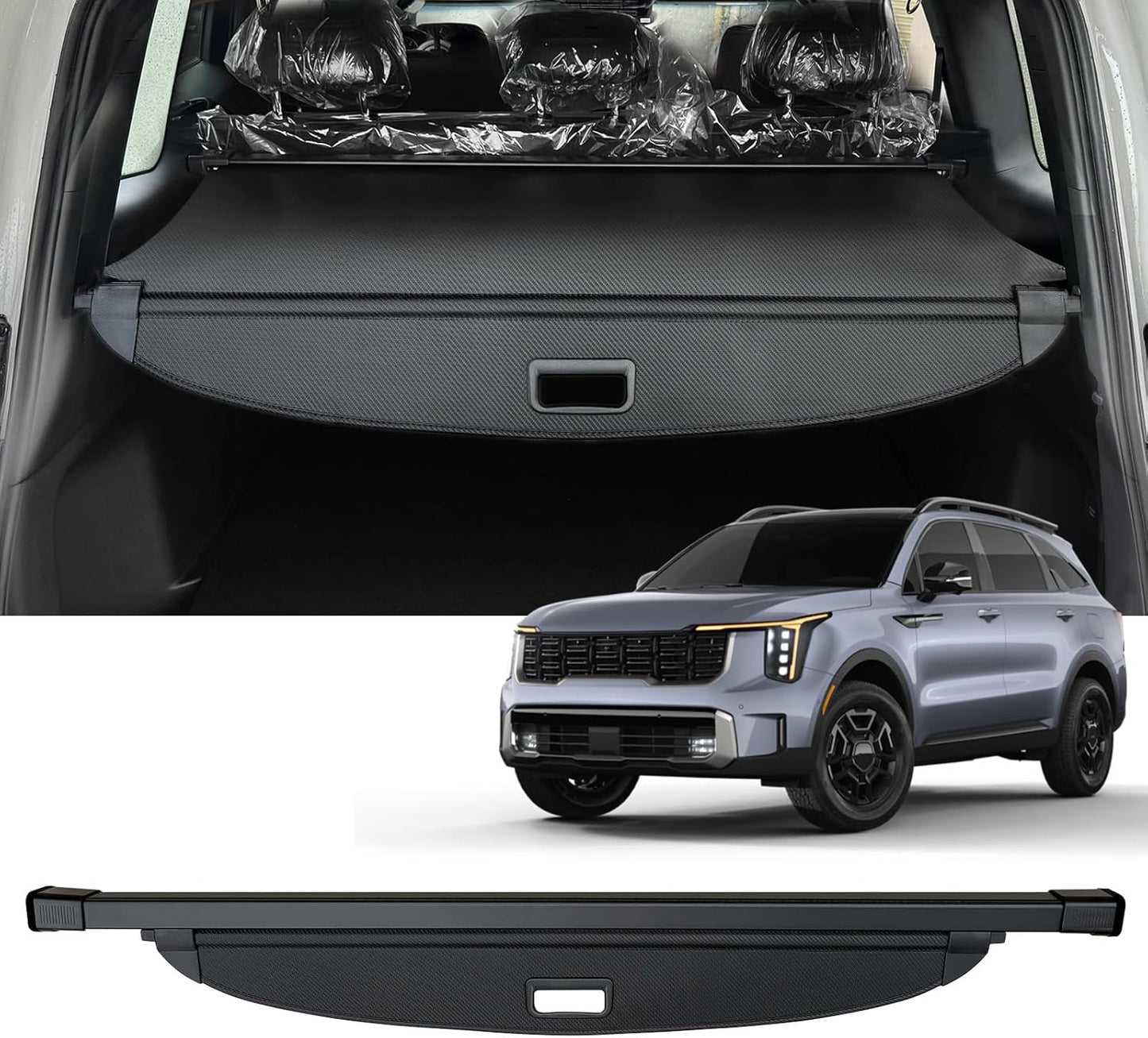 AUXKO Retractable Cargo Cover for Kia Sorento 2025-2021