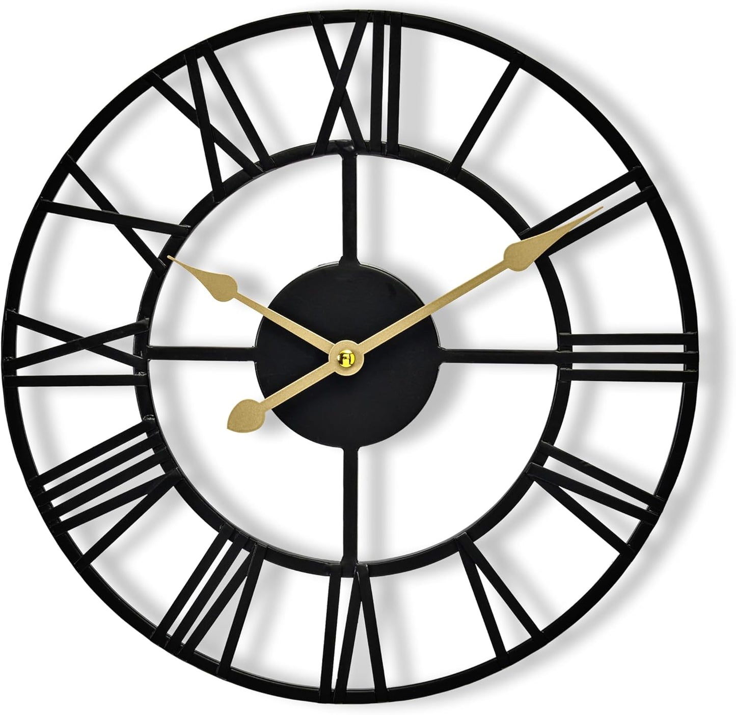 Elegant 12-Inch Large Wall Clock for Living Room Decor