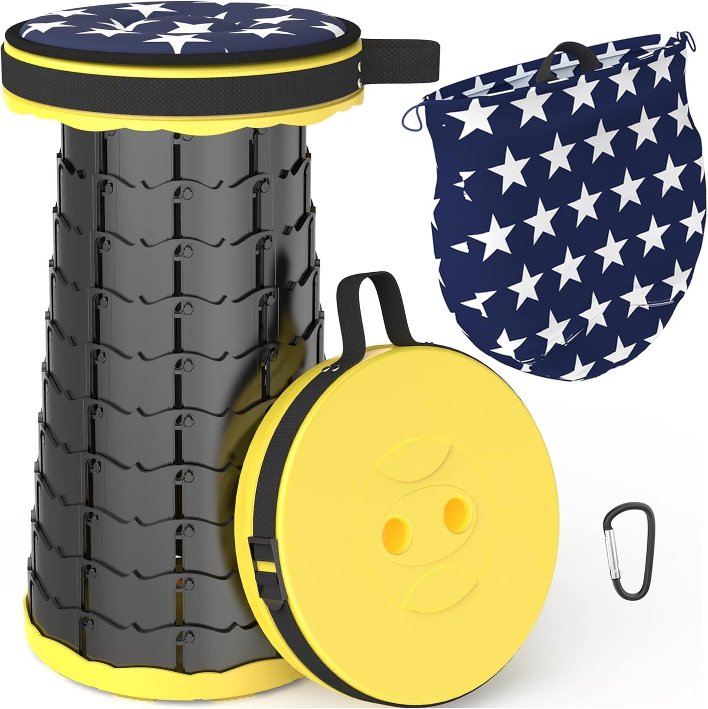 Portable Telescoping Stool | 440lb Capacity | ALEVMOOM