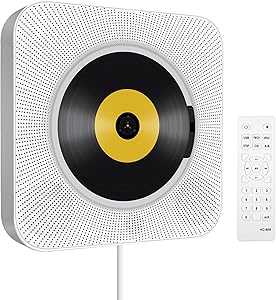 Portable CD Player with Bluetooth and Remote Control for Home