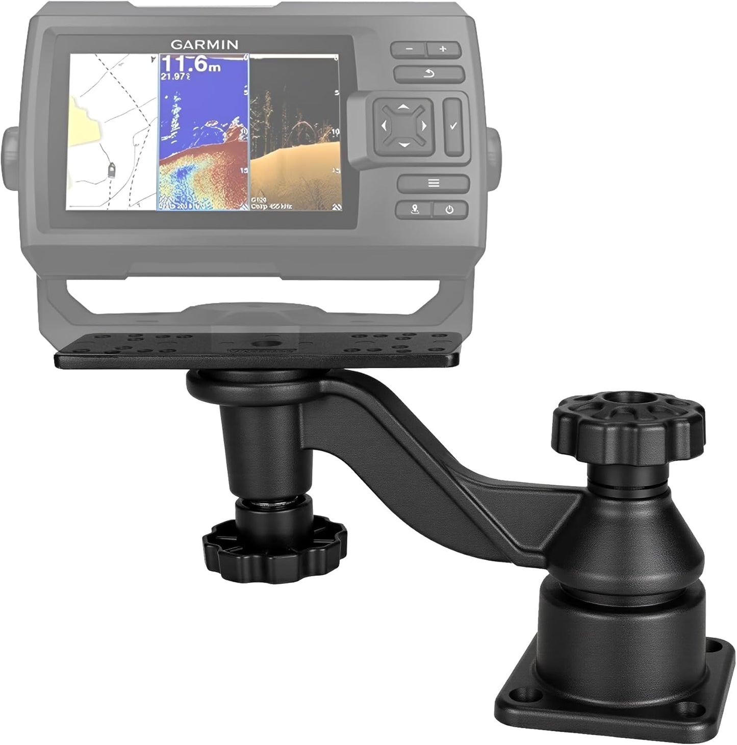 Heavy Duty Fish Finder Mount with Swing Arm for Boats