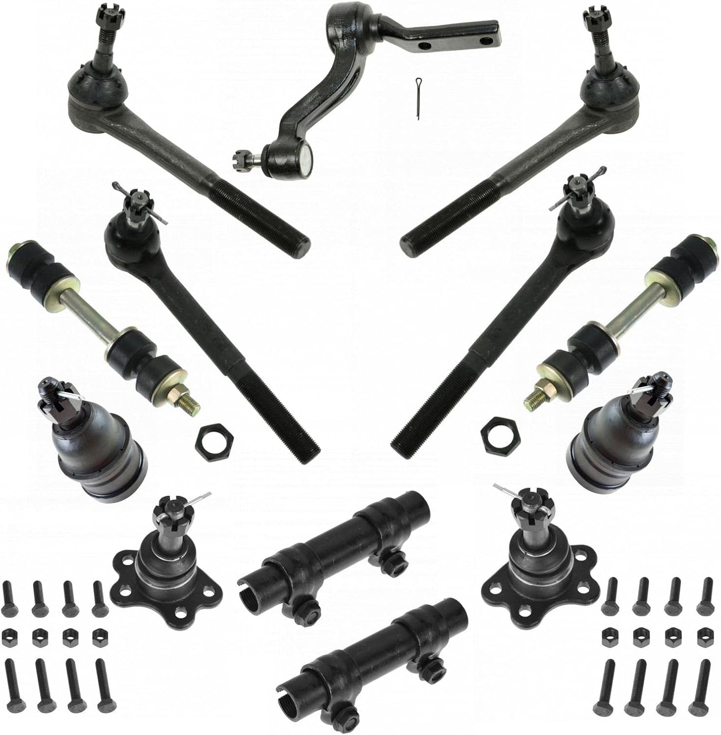 TRQ Front Steering & Suspension Kit for Chevrolet GMC Vehicles