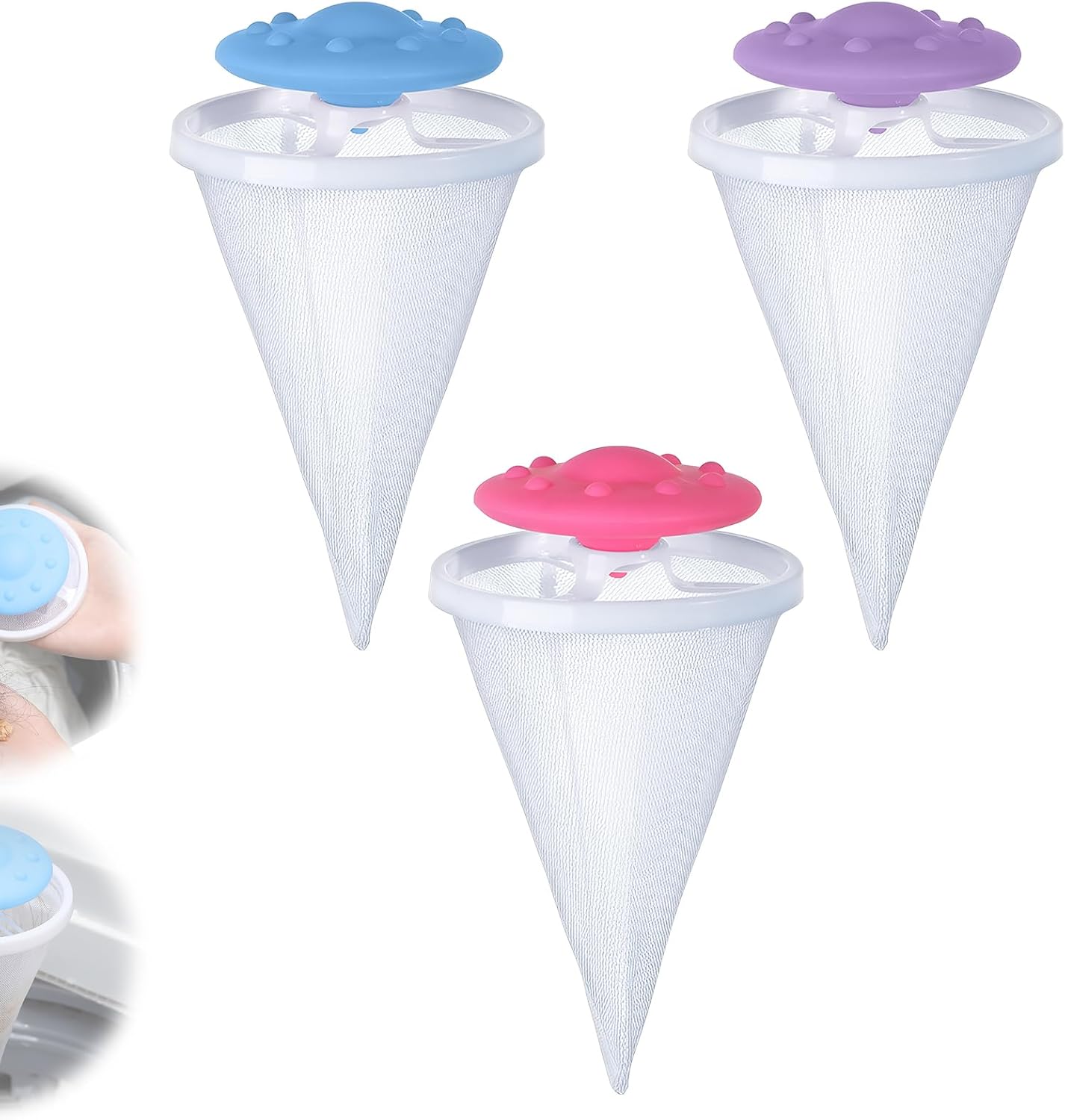 Hair Catcher Trio for Cleaner Laundry