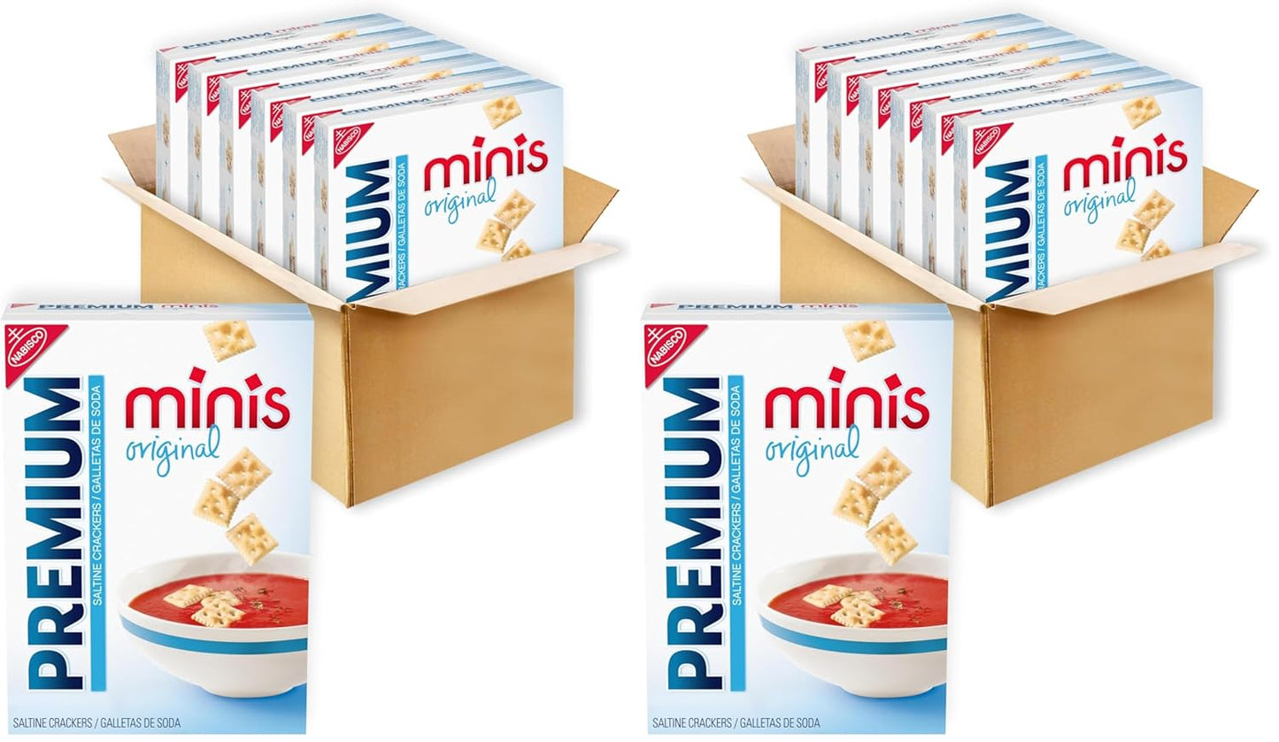 Premium Original Mini Saltine Crackers for Delicious Snacking