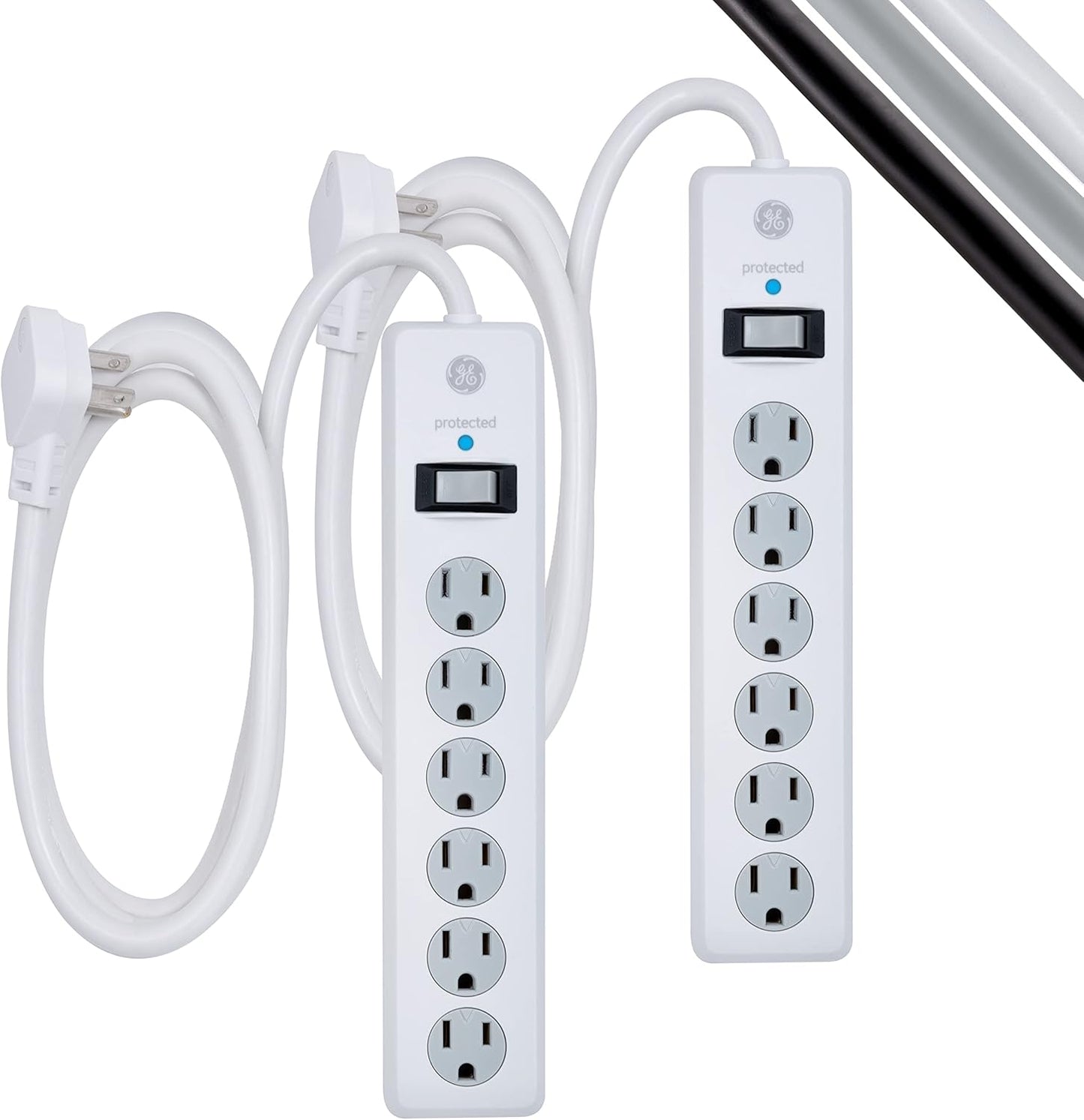 GE 6-Outlet Surge Protectors - Ultimate Power Protection