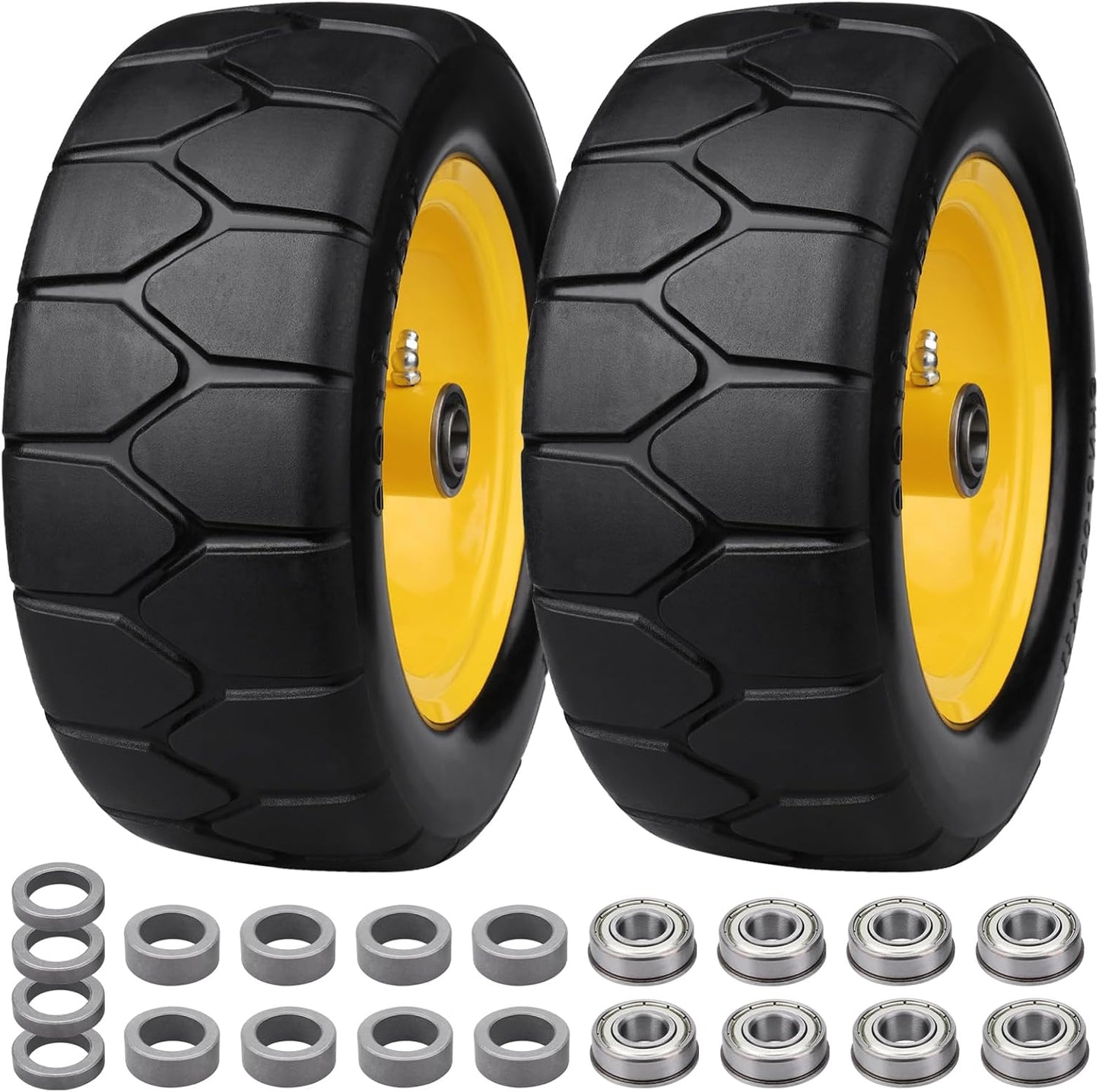 11x4.00-5 Flat Free Lawn Mower Tires for Zero Turn Mowers