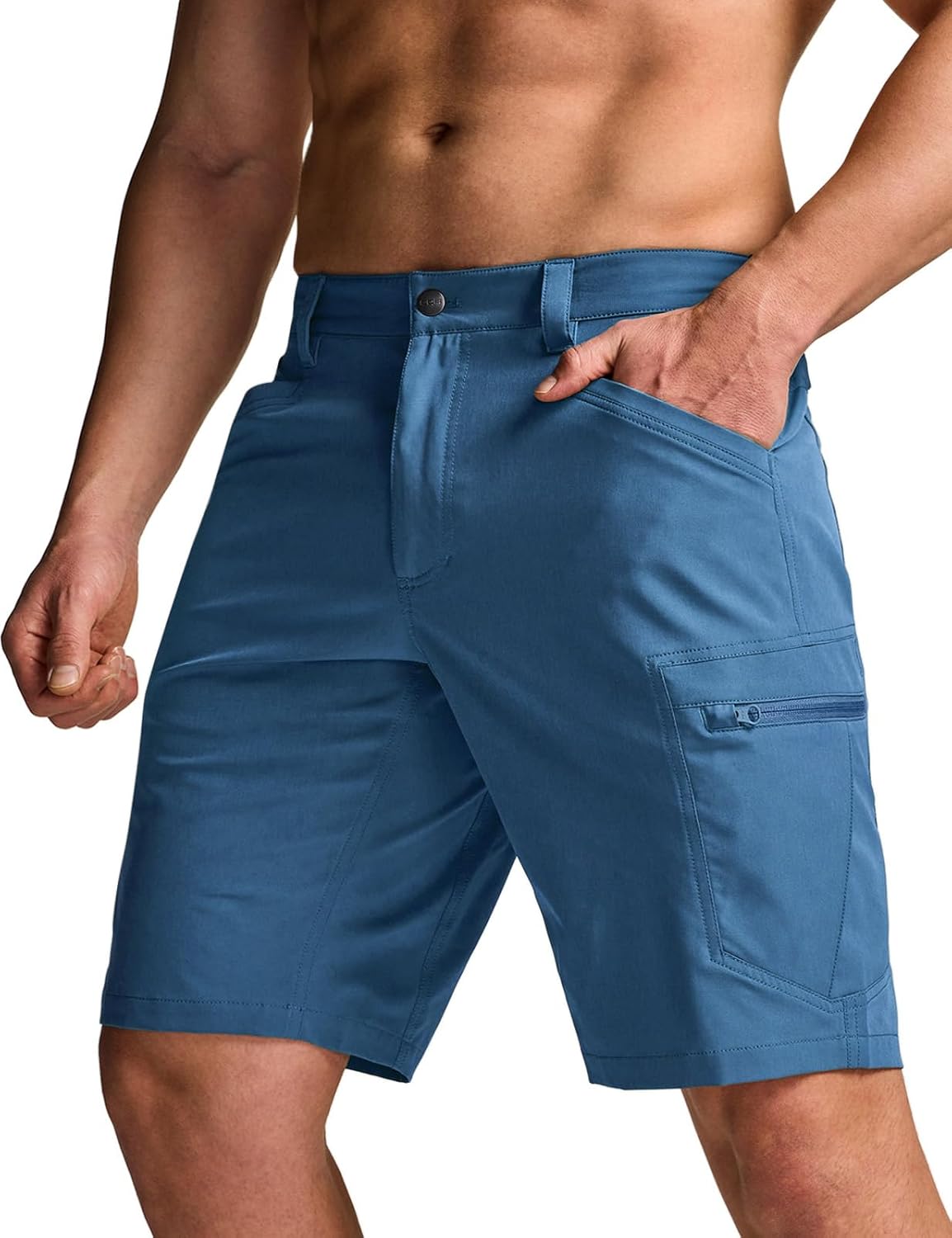 CQR Men's Quick Dry Stretch Hiking Cargo Shorts for Outdoor Fun
