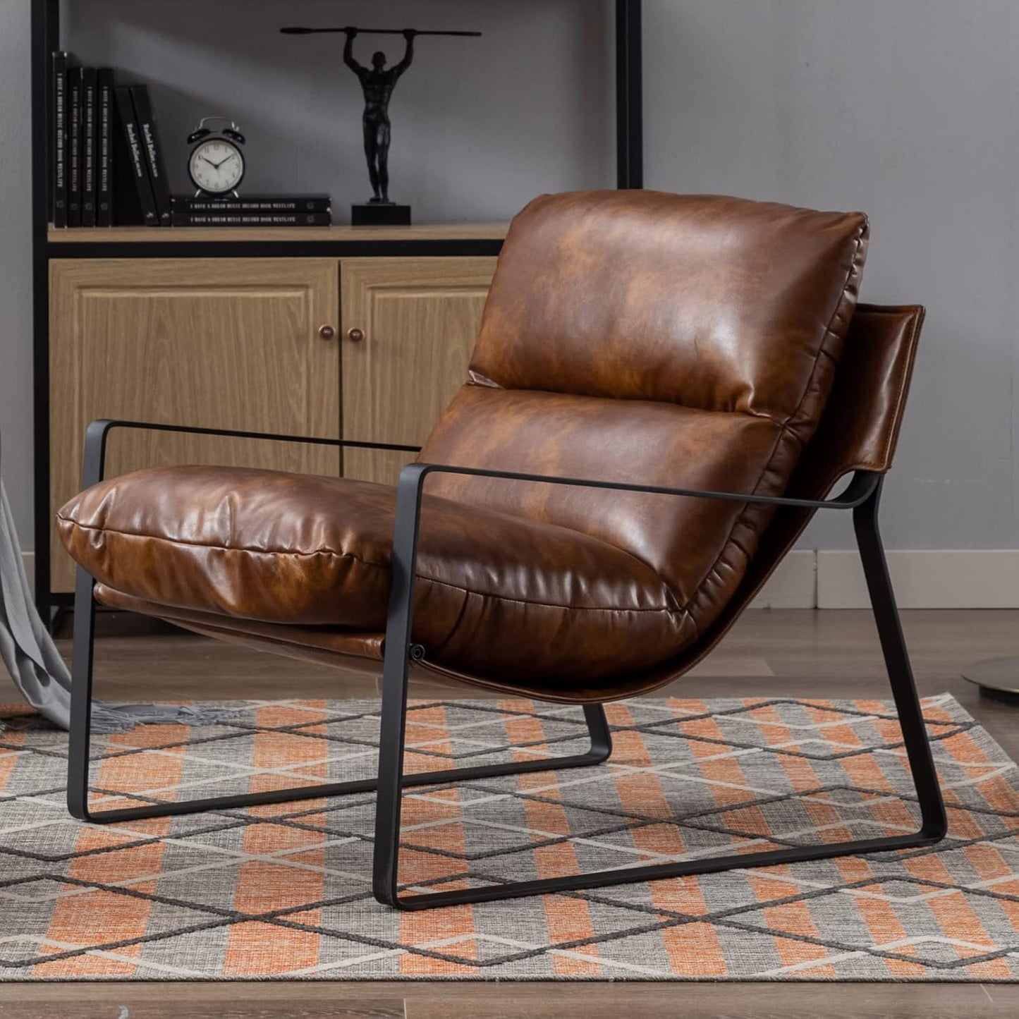 LukeAlon Comfy PU Leather Armchair
