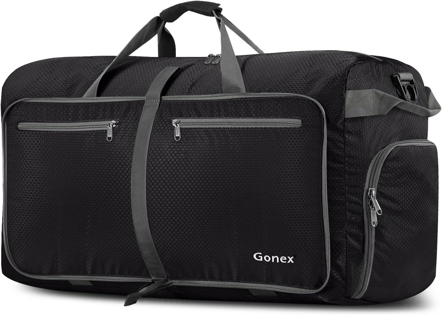 Gonex Large Foldable Travel Duffle Bag with Shoes Compartment