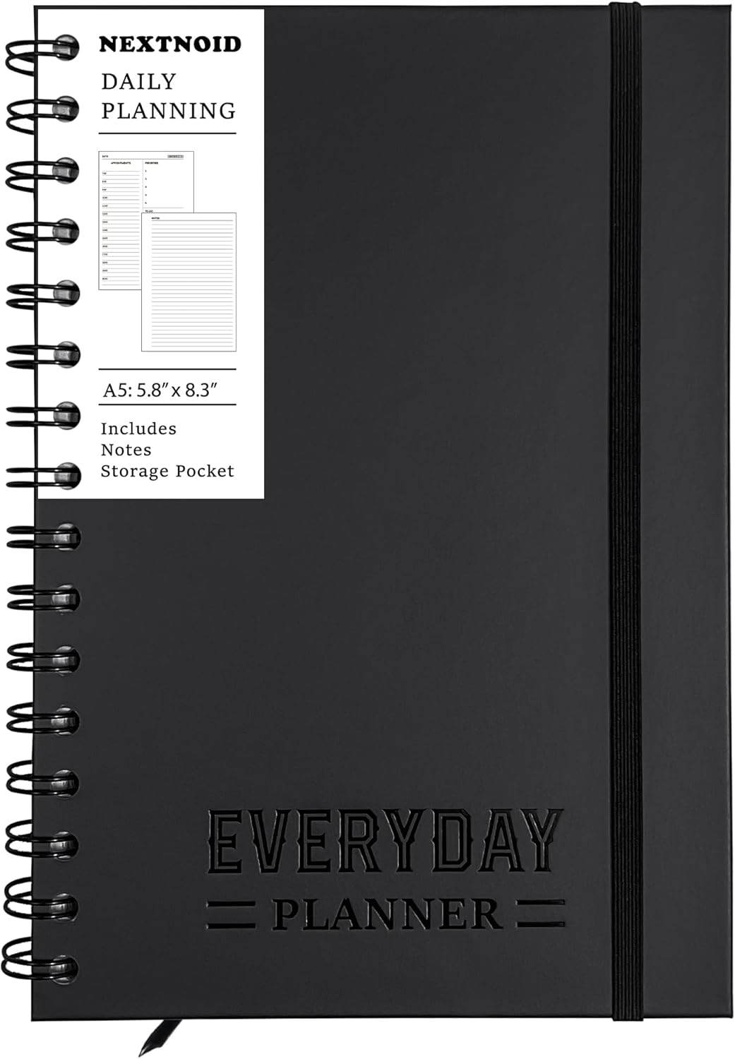 Nextnoid A5 Undated Daily Planner - Stay Organized!