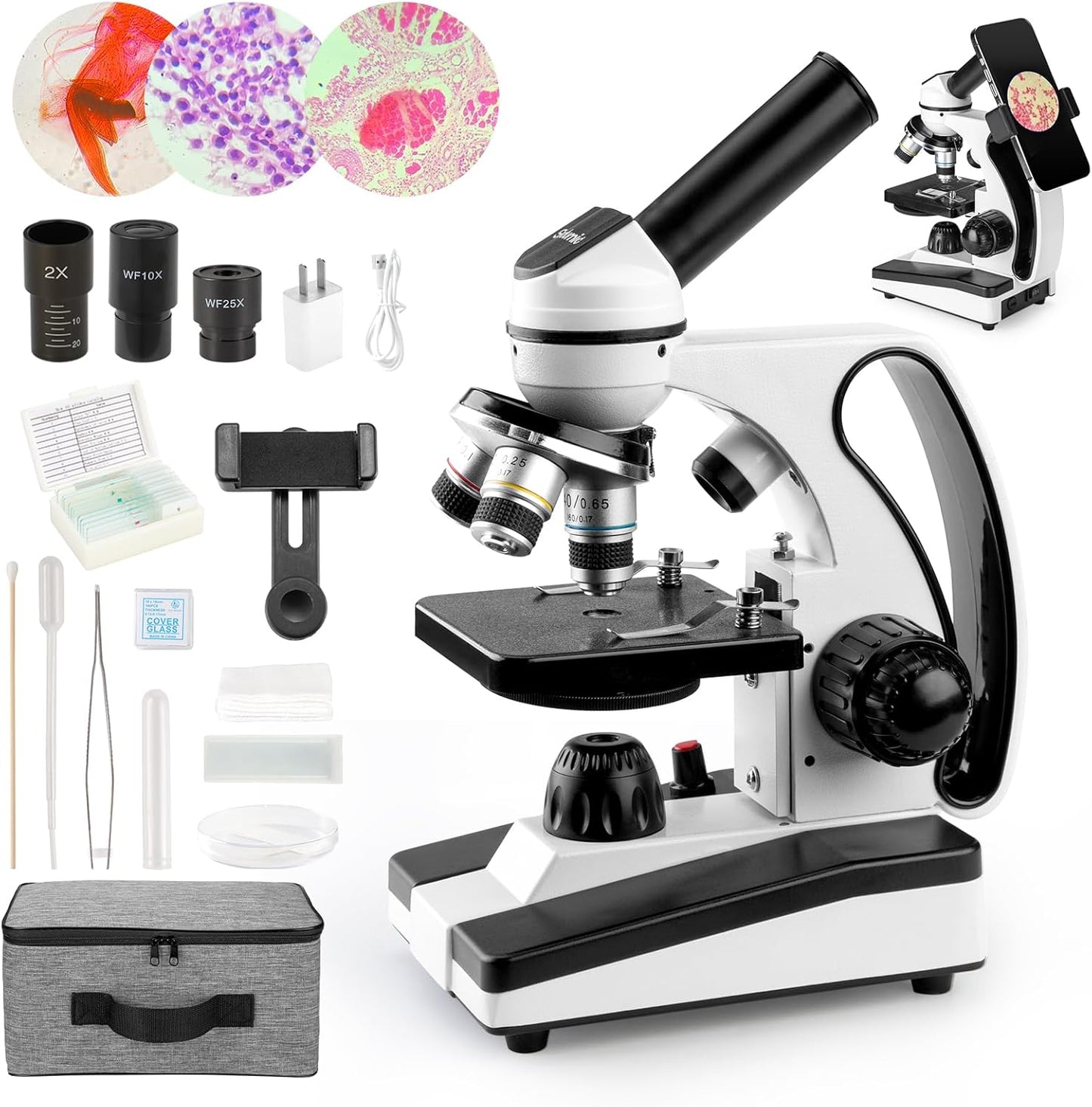 40X-2000X Microscope for Adults and Kids - Perfect for Education