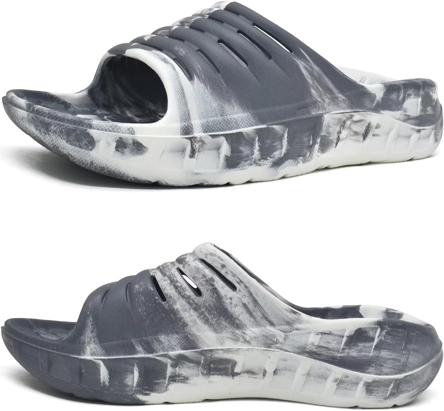 KuaiLu Mens Recovery Sandals with Orthotic Support for Comfort