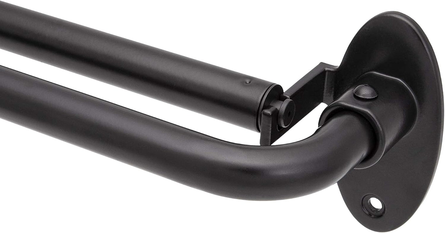 Eclipse Black Out Adjustable Curtain Rod - 28-48 Inch