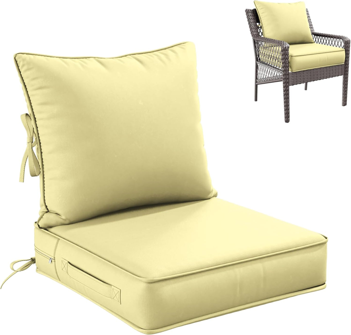 Premium Outdoor Seat Cushion Set for Patio Furniture Comfort